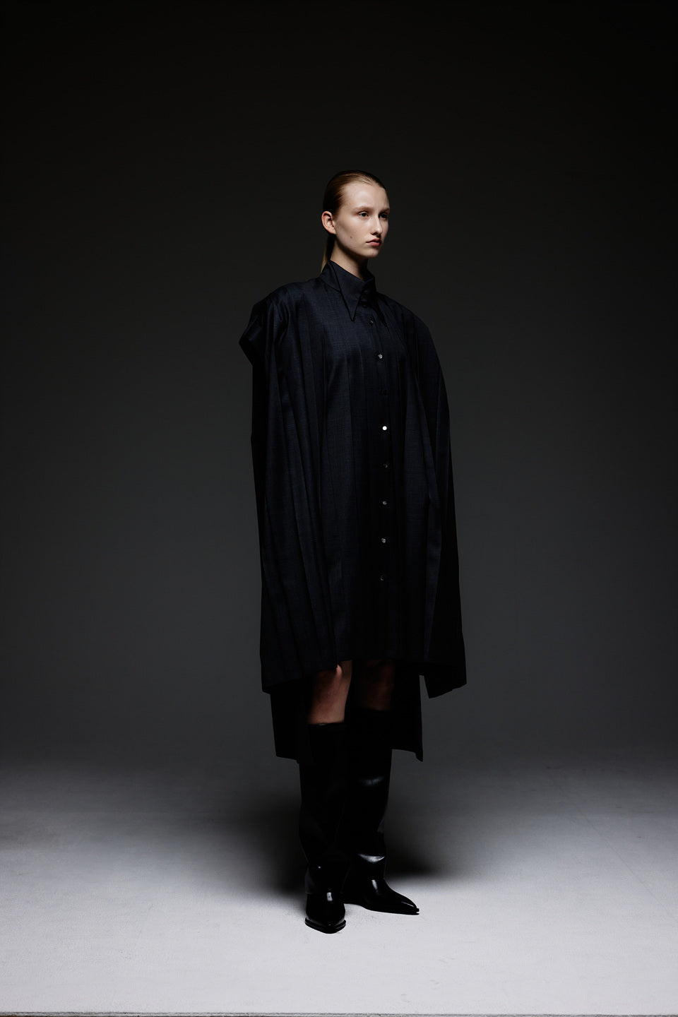 GAZE DE LIN SLEEVELESS WIDE SHIRT DRESS - BEYMEN