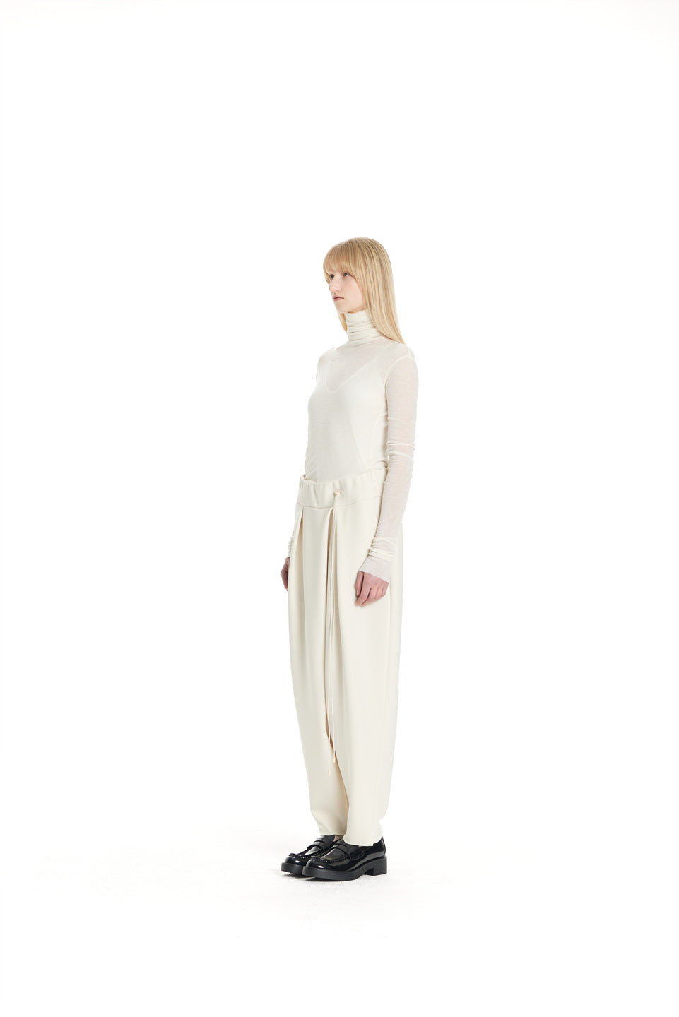 GAZE DE LIN LESS-LINE VOLUME PANTS - BEYMEN