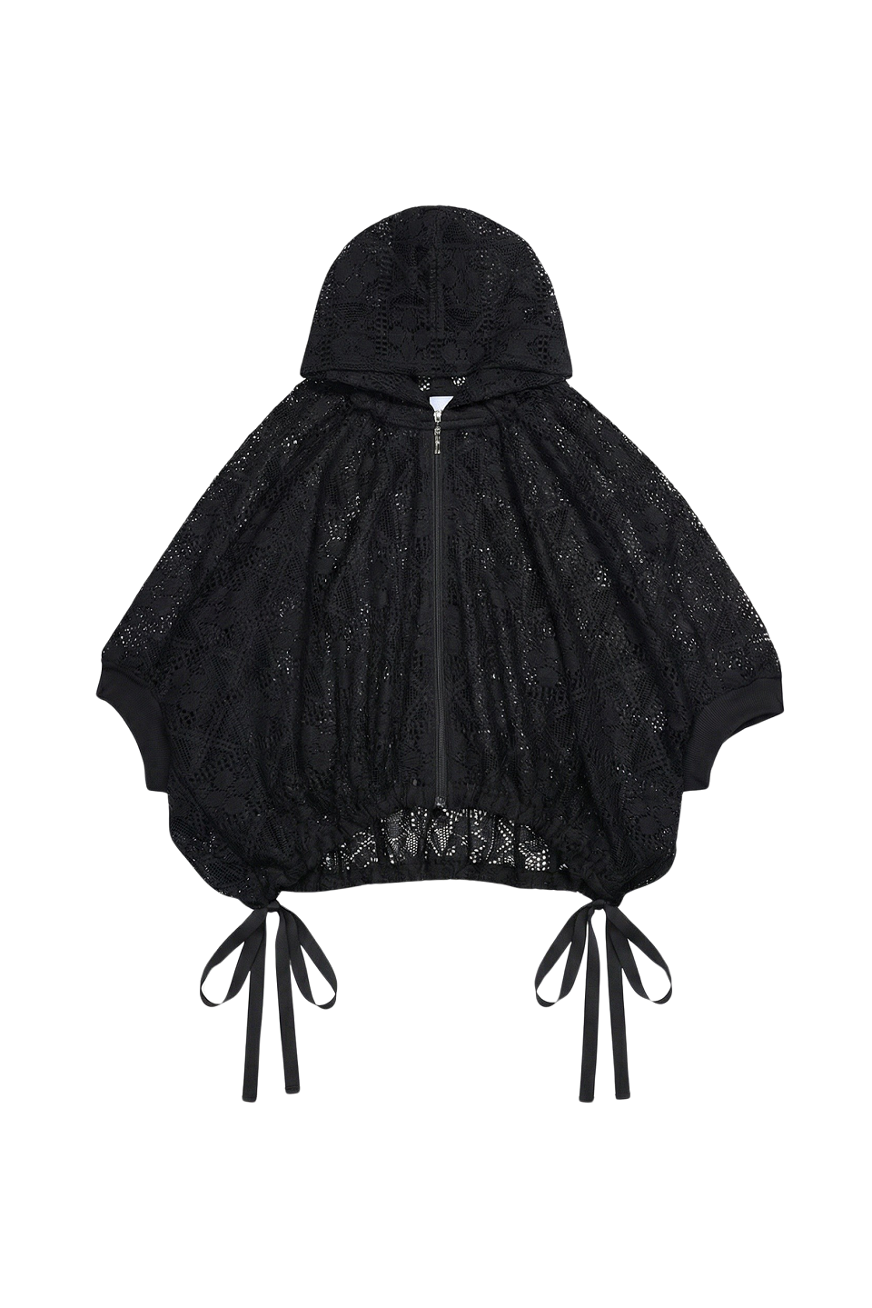 GAZE DE LIN DIAMOND PATTERNLACEHOODED - BEYMEN