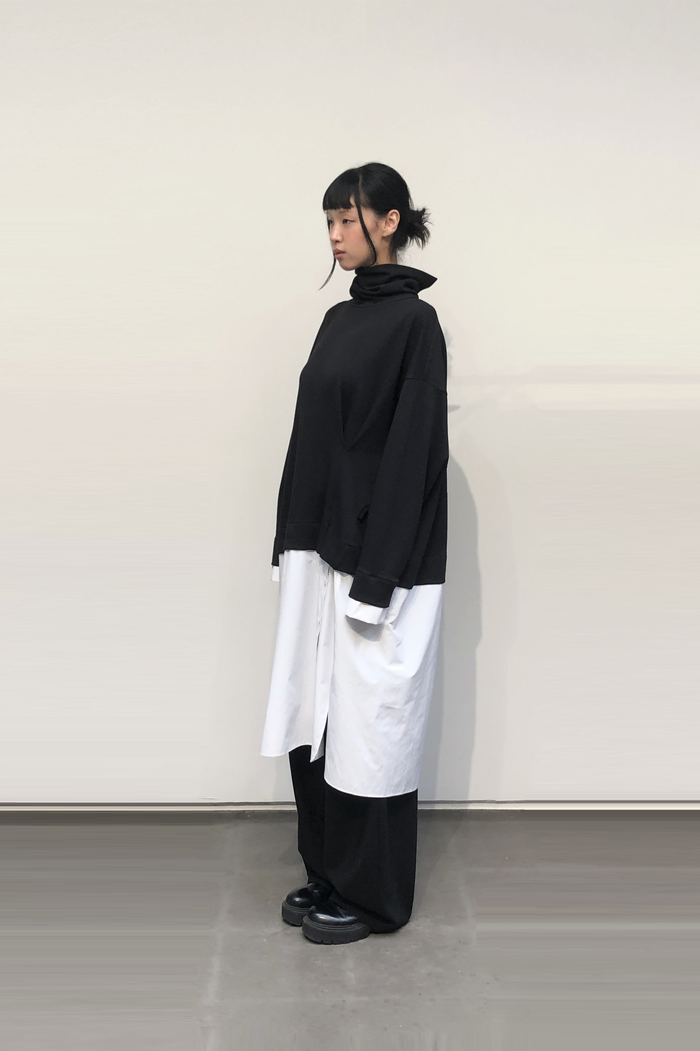 GAZE DE LIN JERSEY TOP WITH SHIRTS DRESS