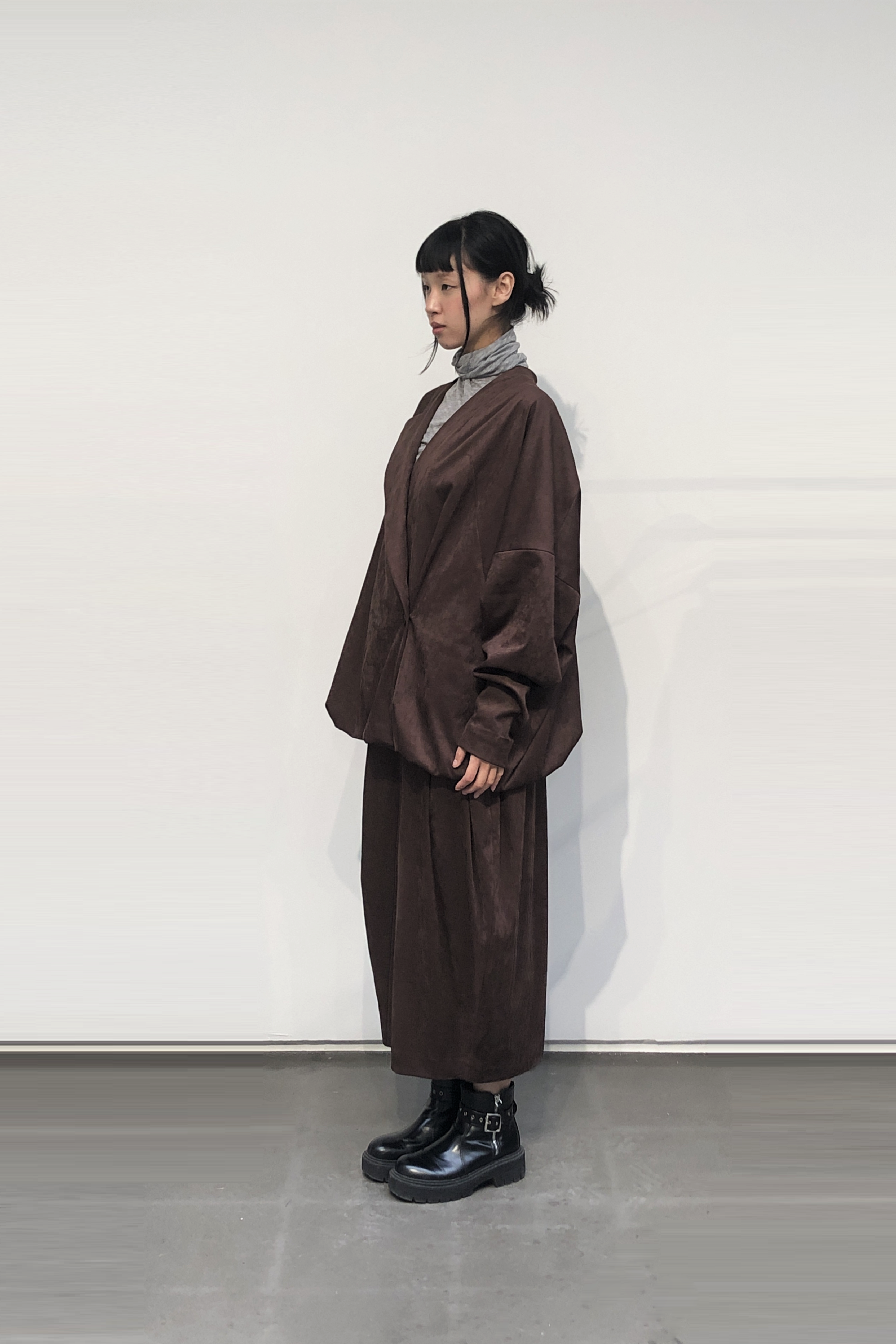 GAZE DE LIN VOLUME HEM JACKET