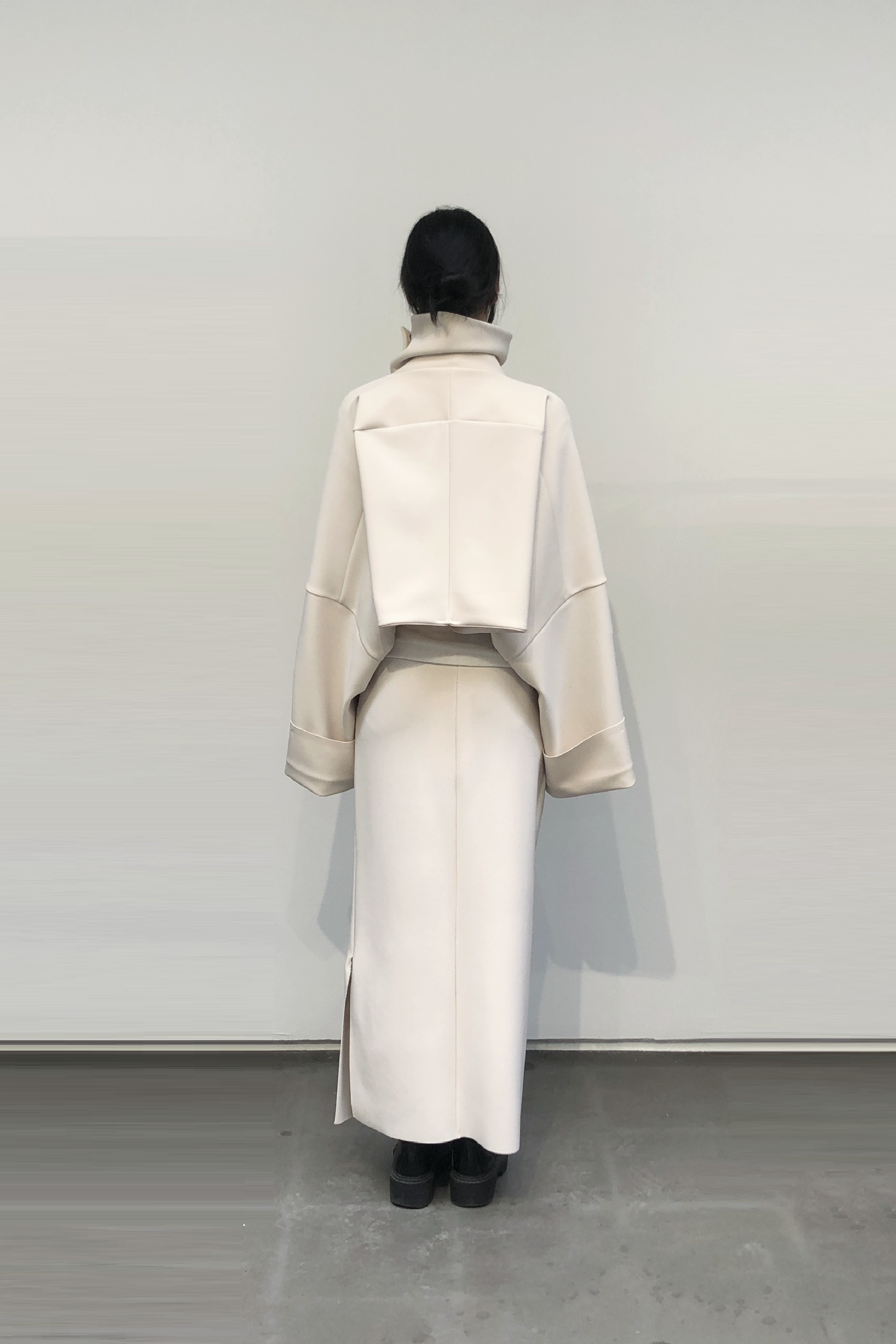 GAZE DE LIN E ZIP-HEM BLOUSON