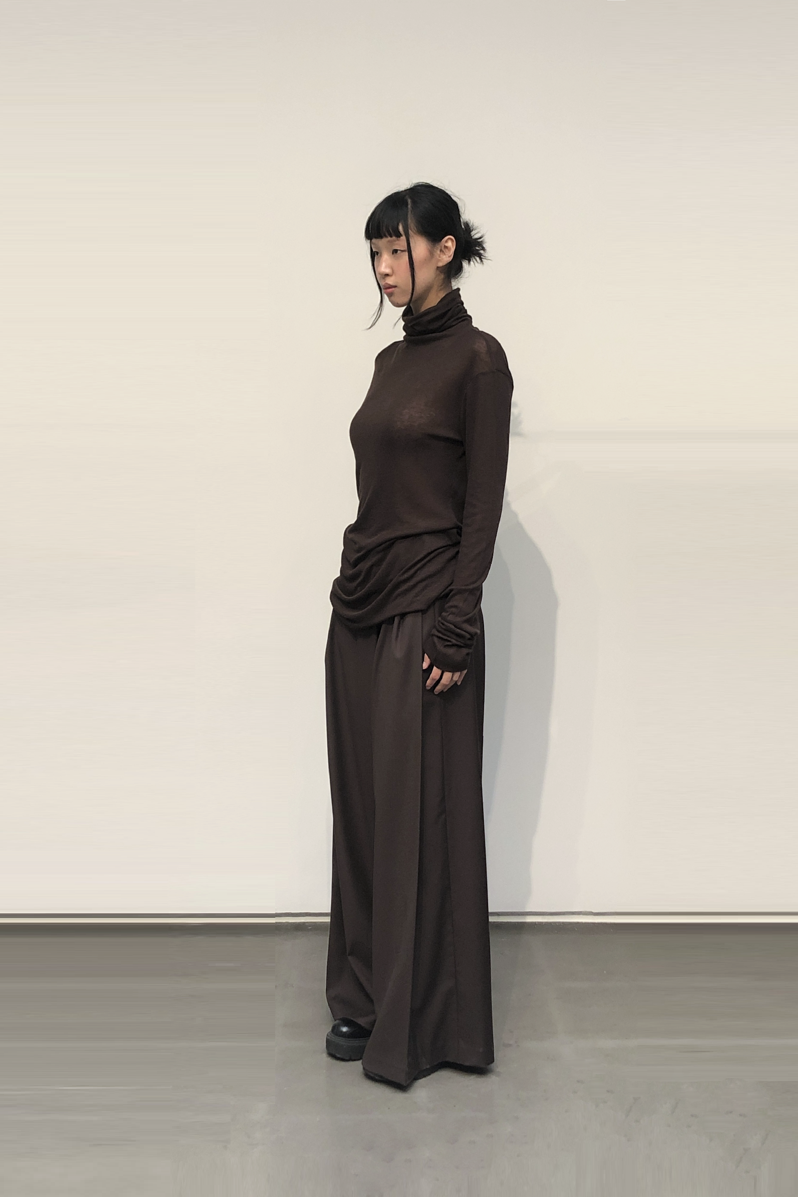 GAZE DE LIN WIDE STRAIGHT TR PANTS