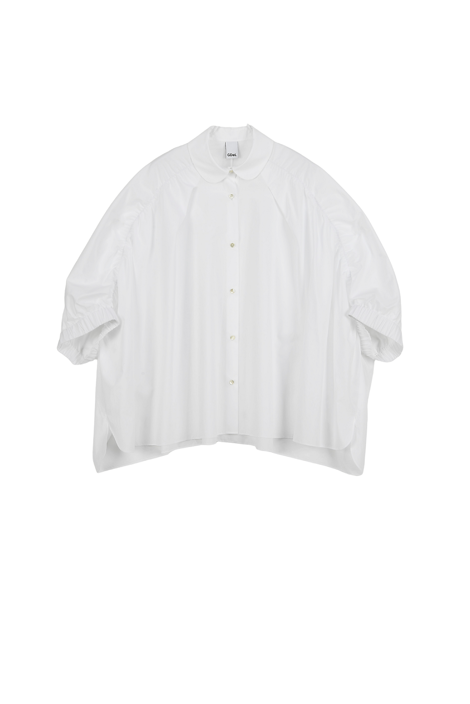 GAZE DE LIN SHIRRING DETAIL TENT FIT SHIRT - BEYMEN