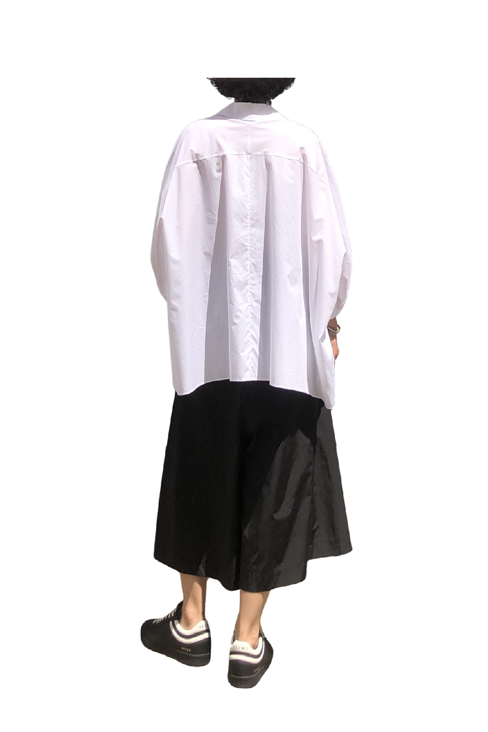 GAZE DE LIN SHIRRING DETAIL TENT FIT SHIRT - BEYMEN