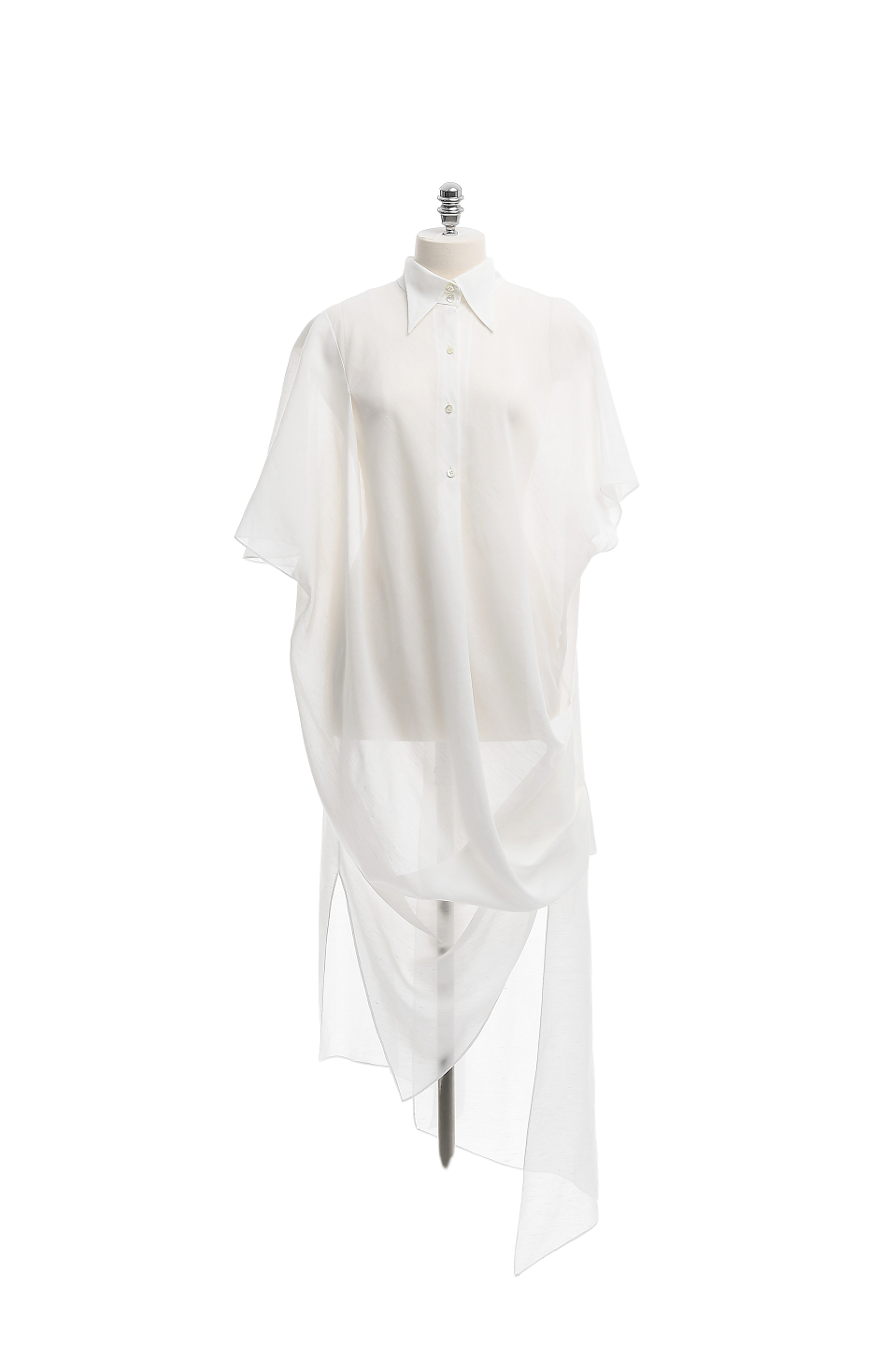 GAZE DE LIN DRAPE DETAIL COOLING DRESS - BEYMEN