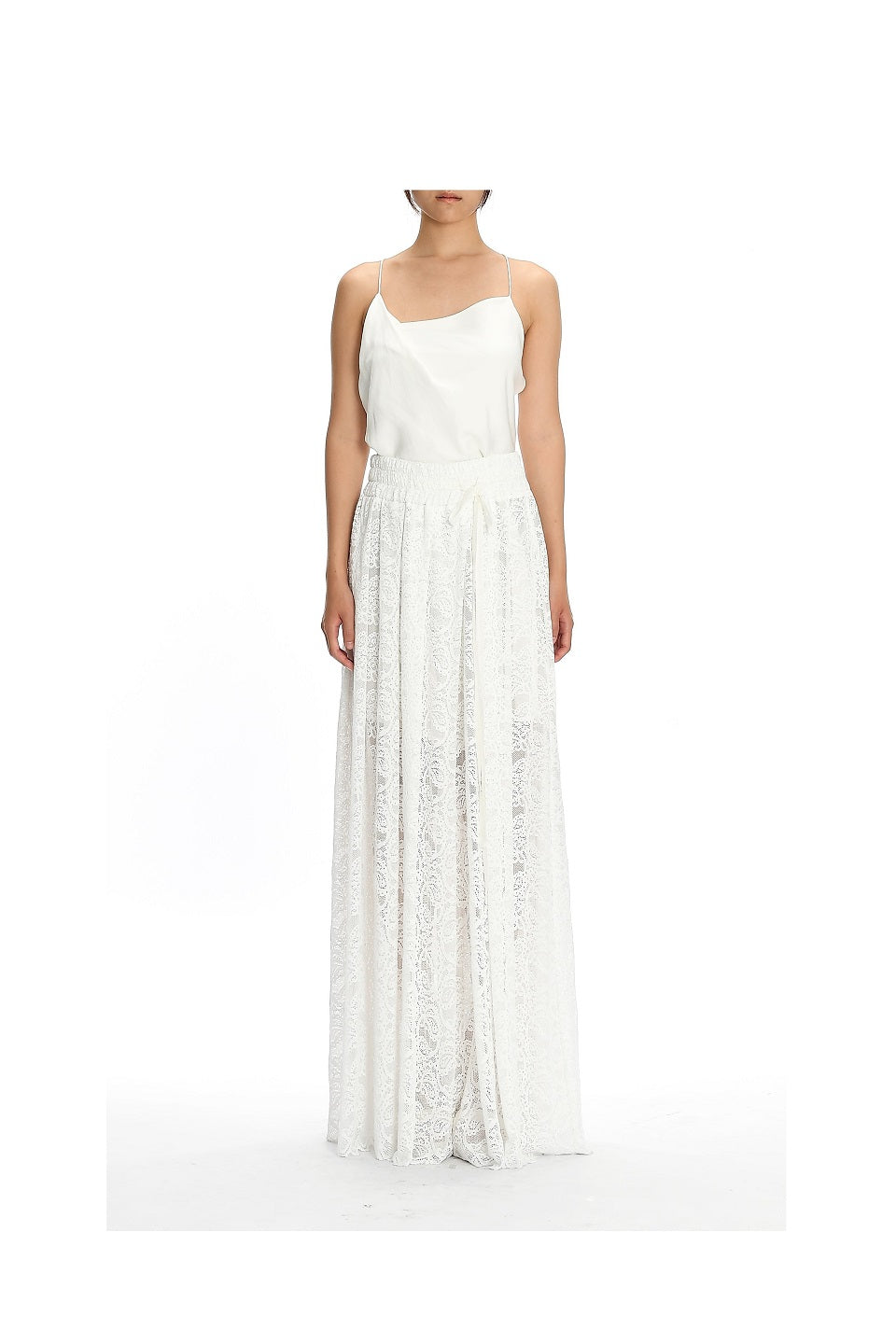 GAZE DE LIN WIDE FITLONG LENGTH LACE PANT - BEYMEN