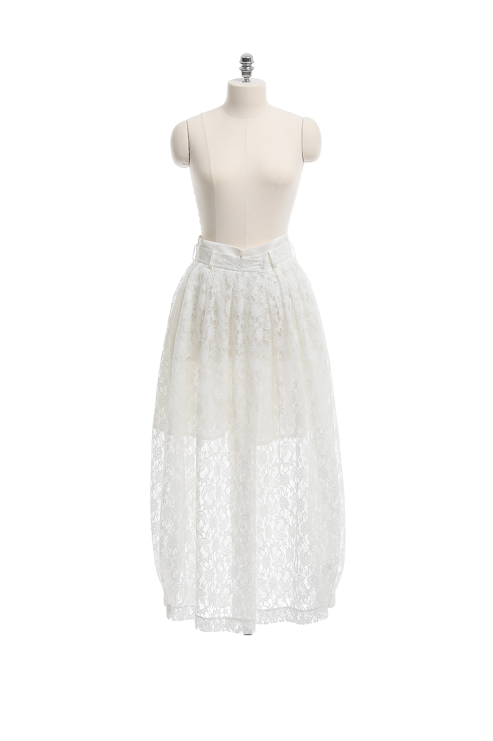 GAZE DE LIN WAIST BAND COLORING LACE VOLUME - BEYMEN