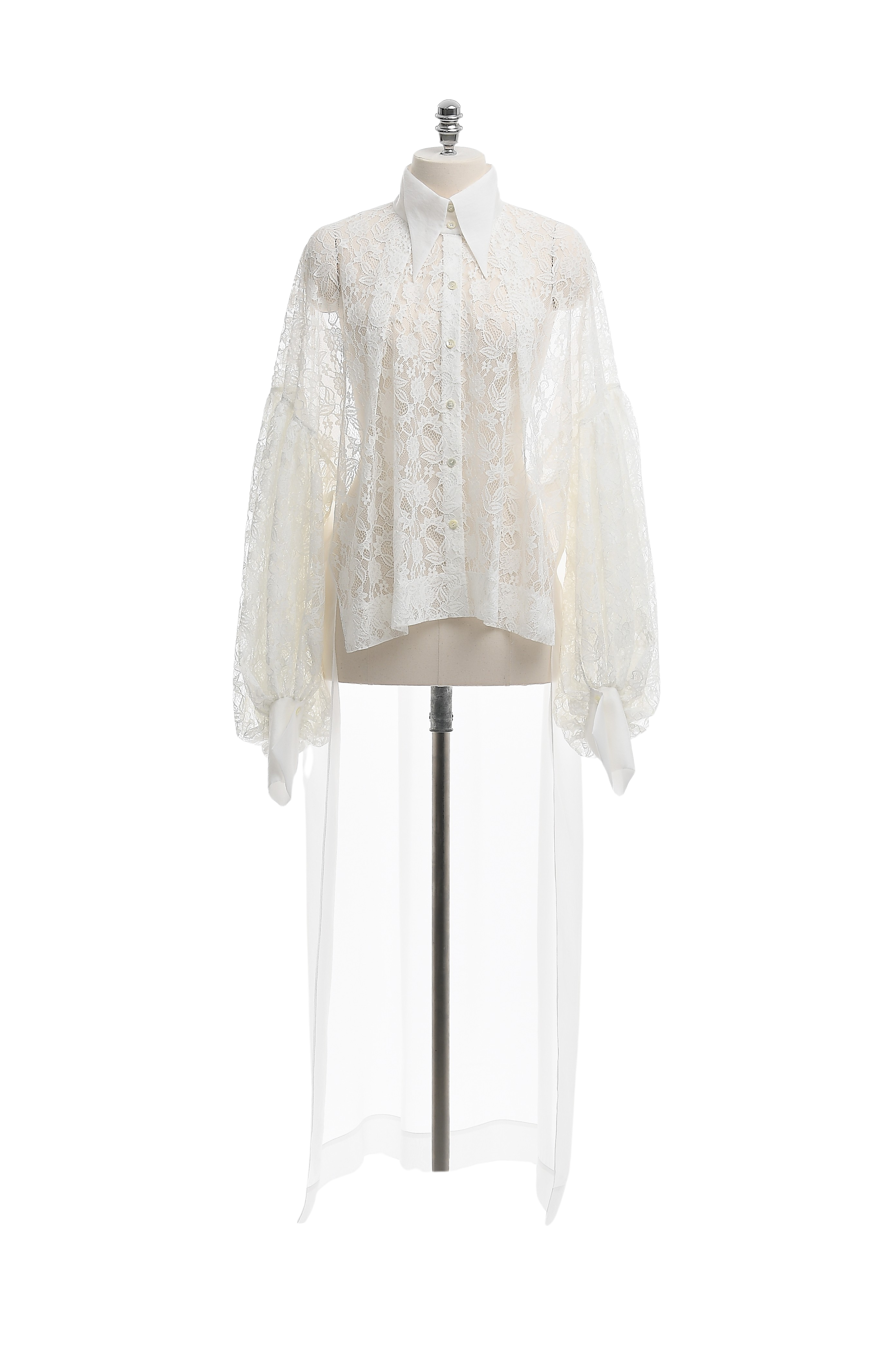 GAZE DE LIN ORGANZA COLORATION LACE PUFF - BEYMEN