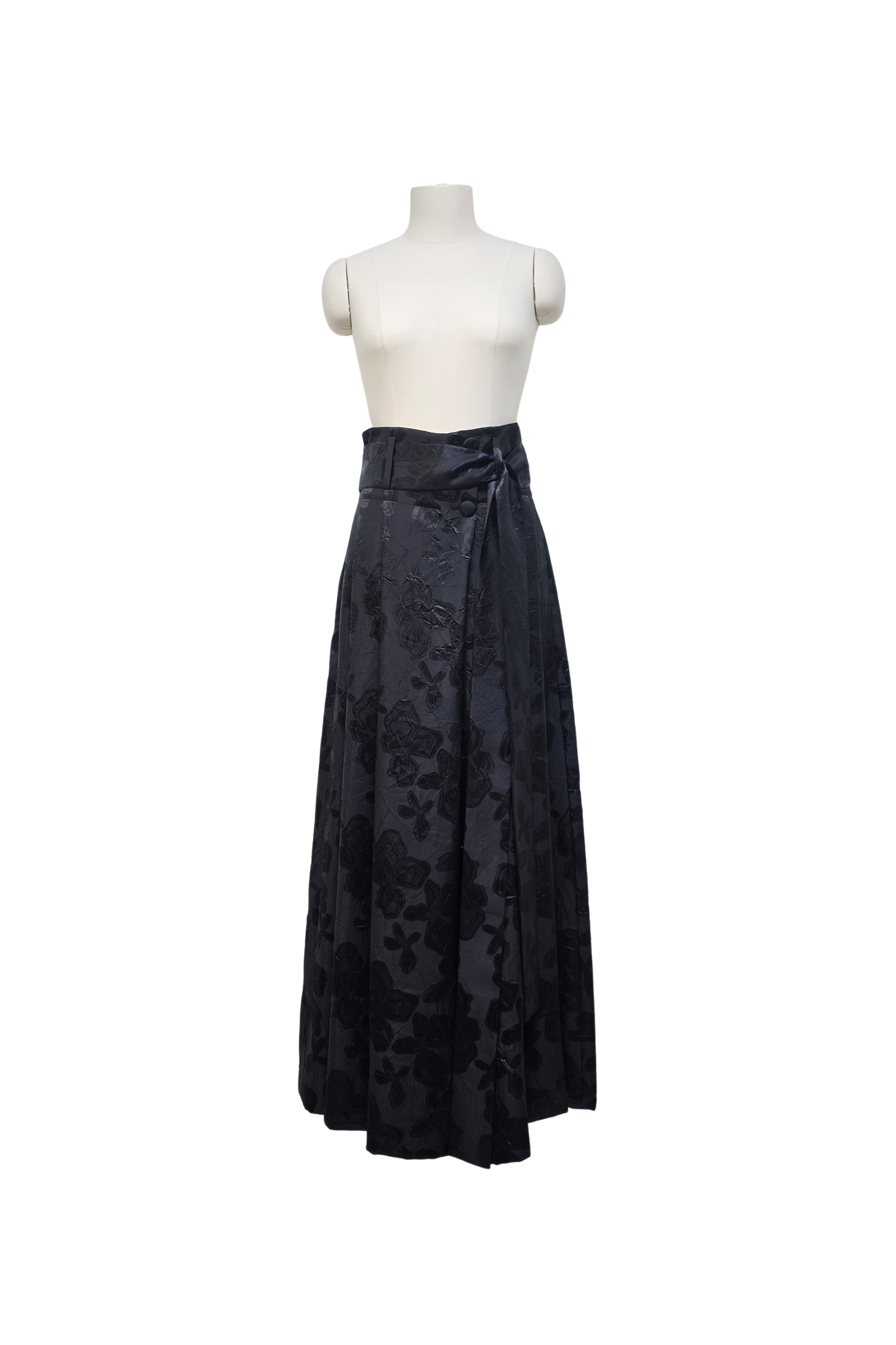 GAZE DE LIN HIGH-WAIST WIDE PANTS