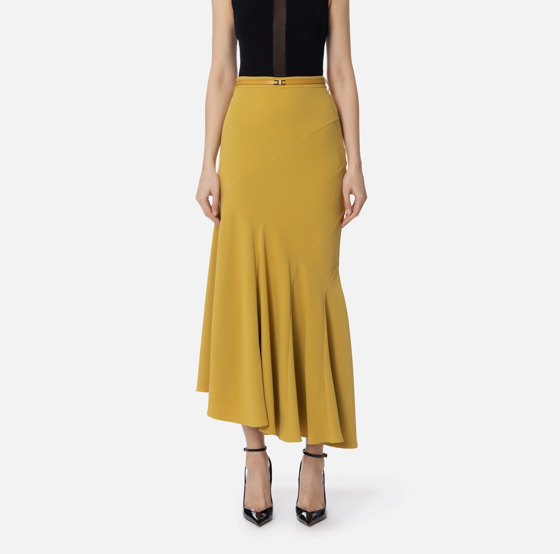 ELISABETTA FRANCHI GONNA CON CINTURA - BEYMEN