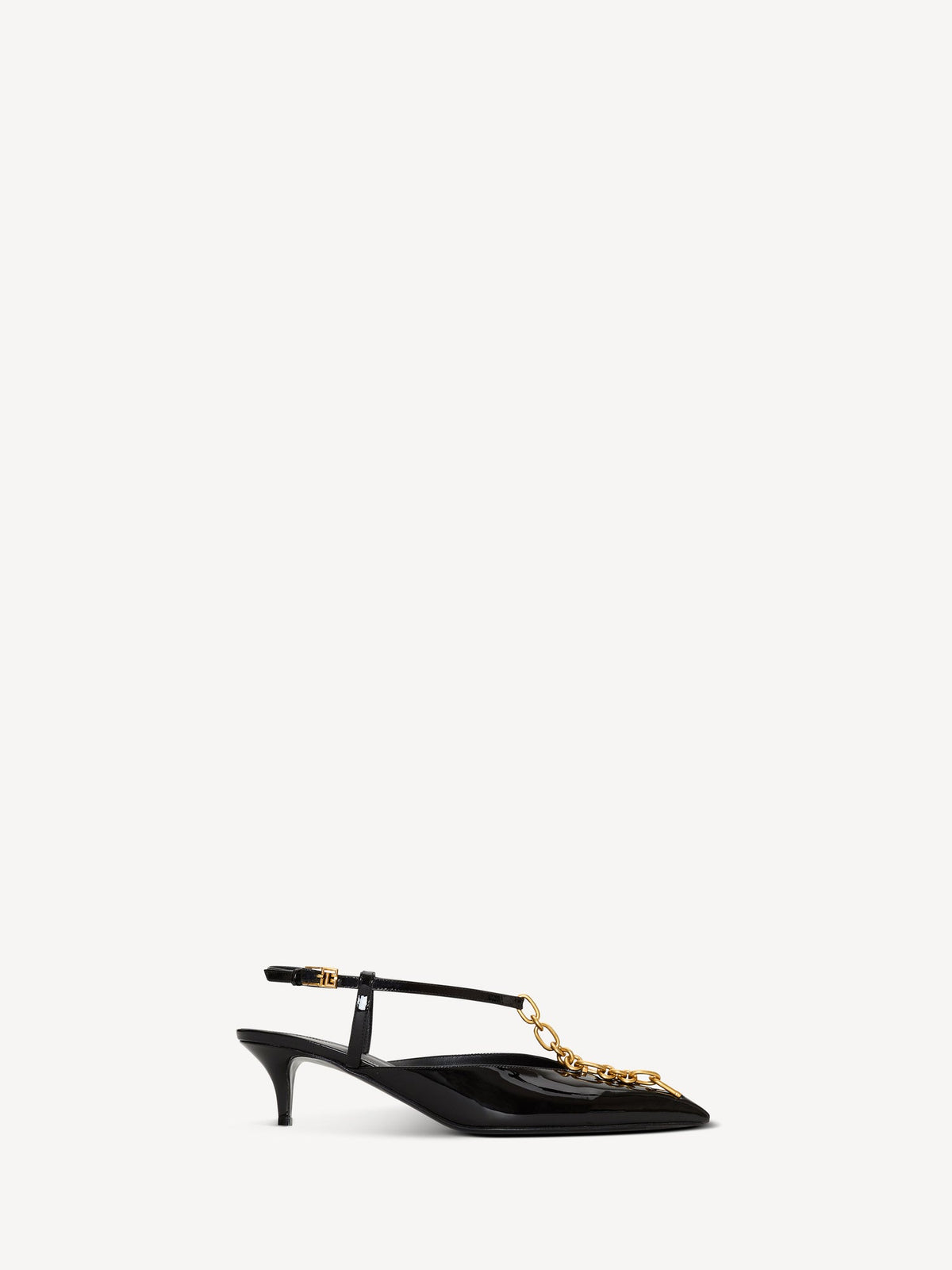 BALMAIN KITTEN PUMP SYNC-PATENT LEATHER - BEYMEN