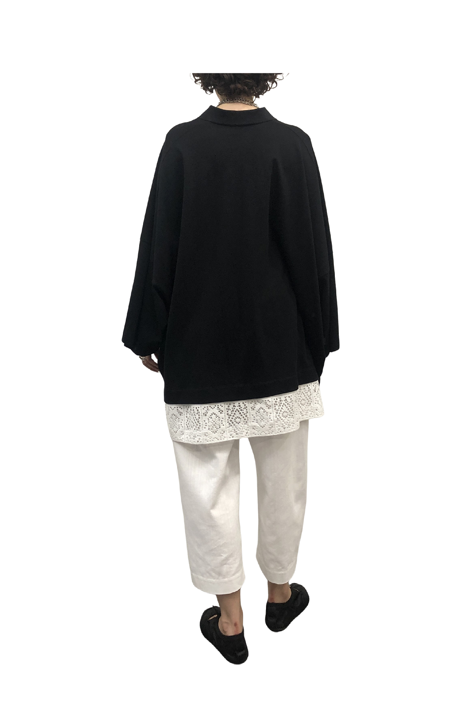 GAZE DE LIN LACELAYERED ASYMMETRIC POLO - BEYMEN