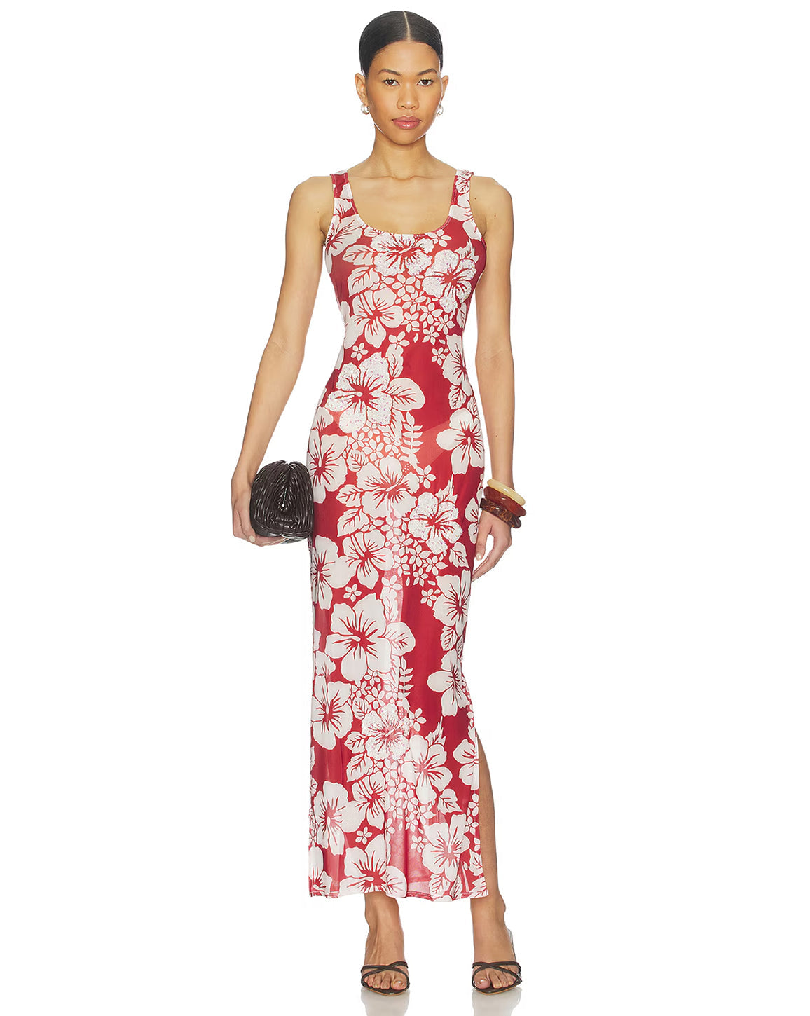 LESLIE AMON ROSELLE MESH DRESS - BEYMEN
