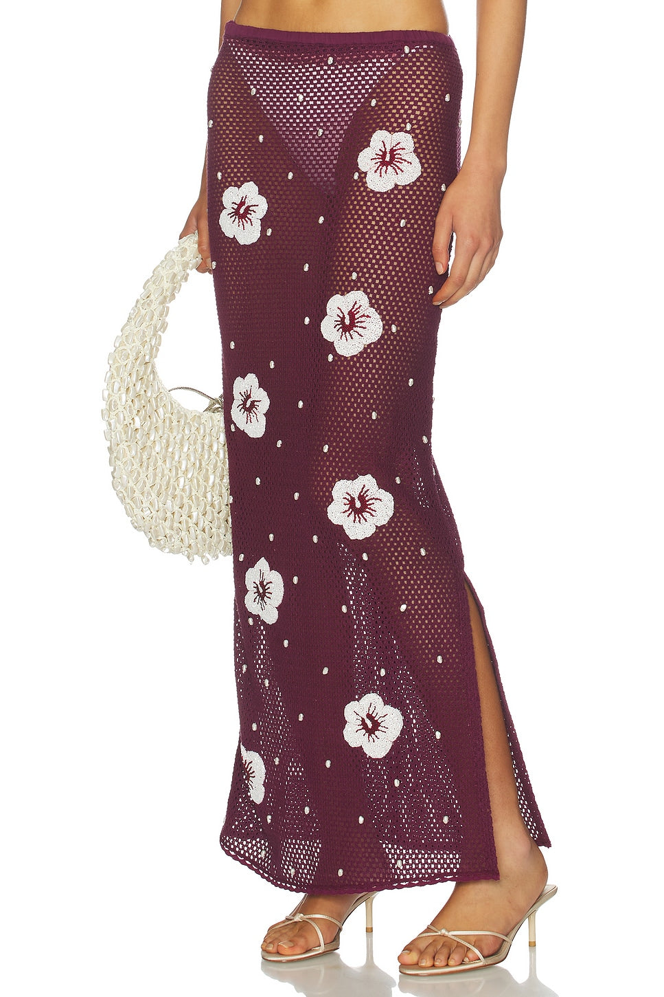 LESLIE AMON TREASURE HIBISCUS SKIRT - BEYMEN