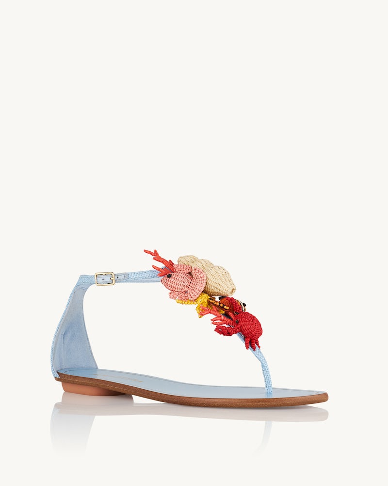 AQUAZZURA MAREA SANDAL FLAT - BEYMEN