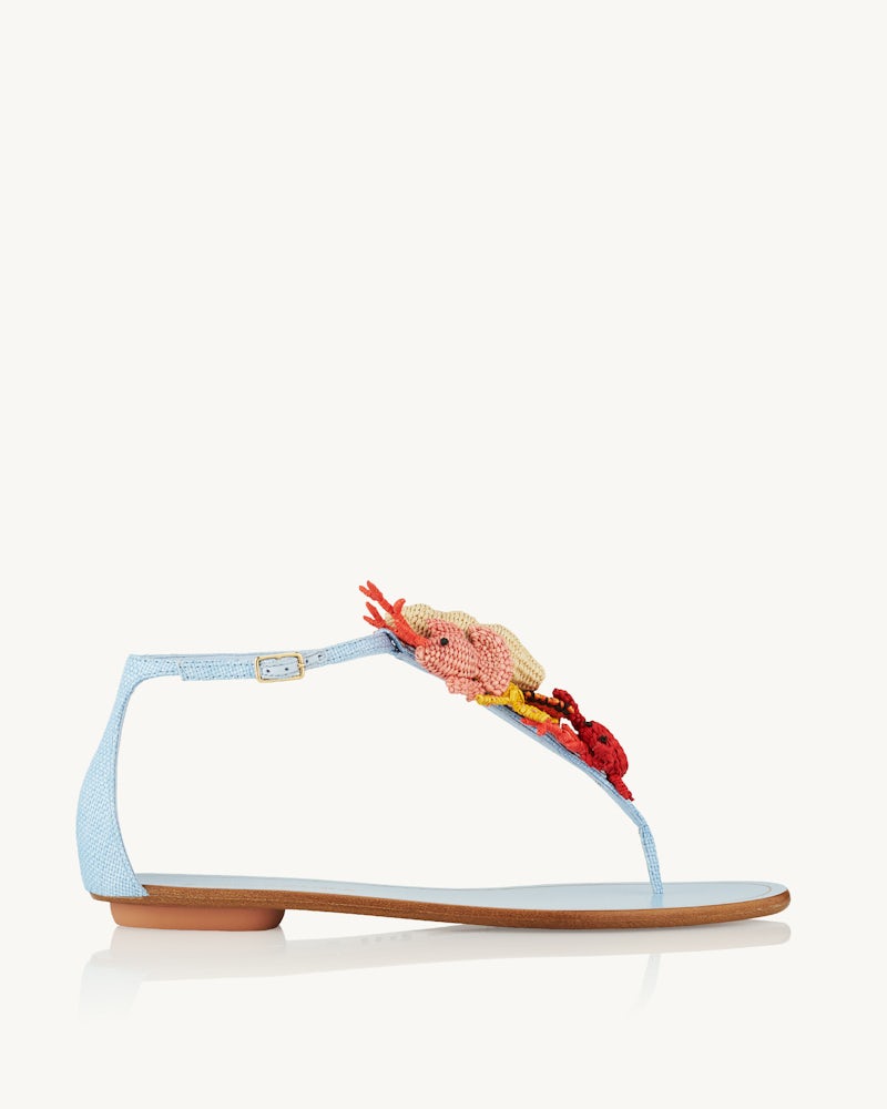AQUAZZURA MAREA SANDAL FLAT - BEYMEN
