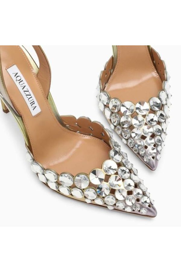 AQUAZZURA TEQUILA SLING HEELS - BEYMEN