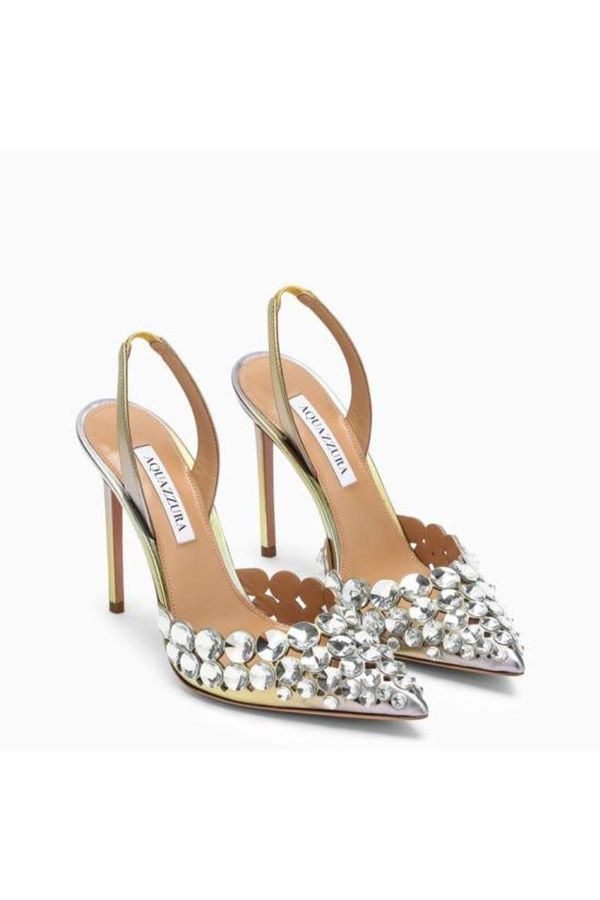 AQUAZZURA TEQUILA SLING HEELS - BEYMEN