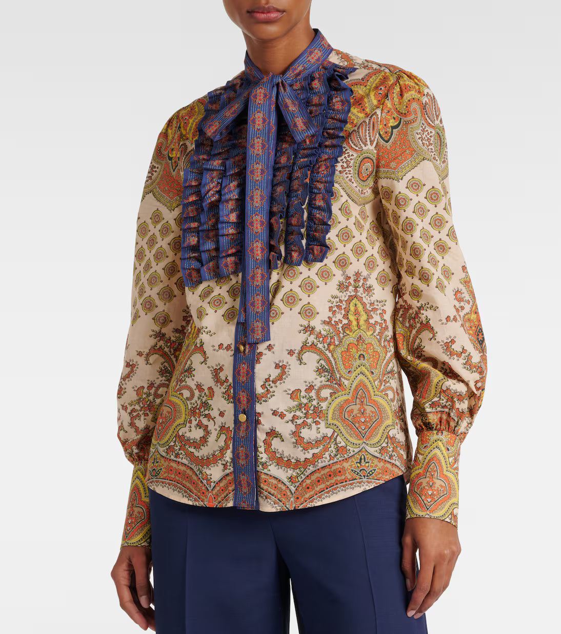 VALENTINO 26S RUFFLED COLLAR SHIRT 139