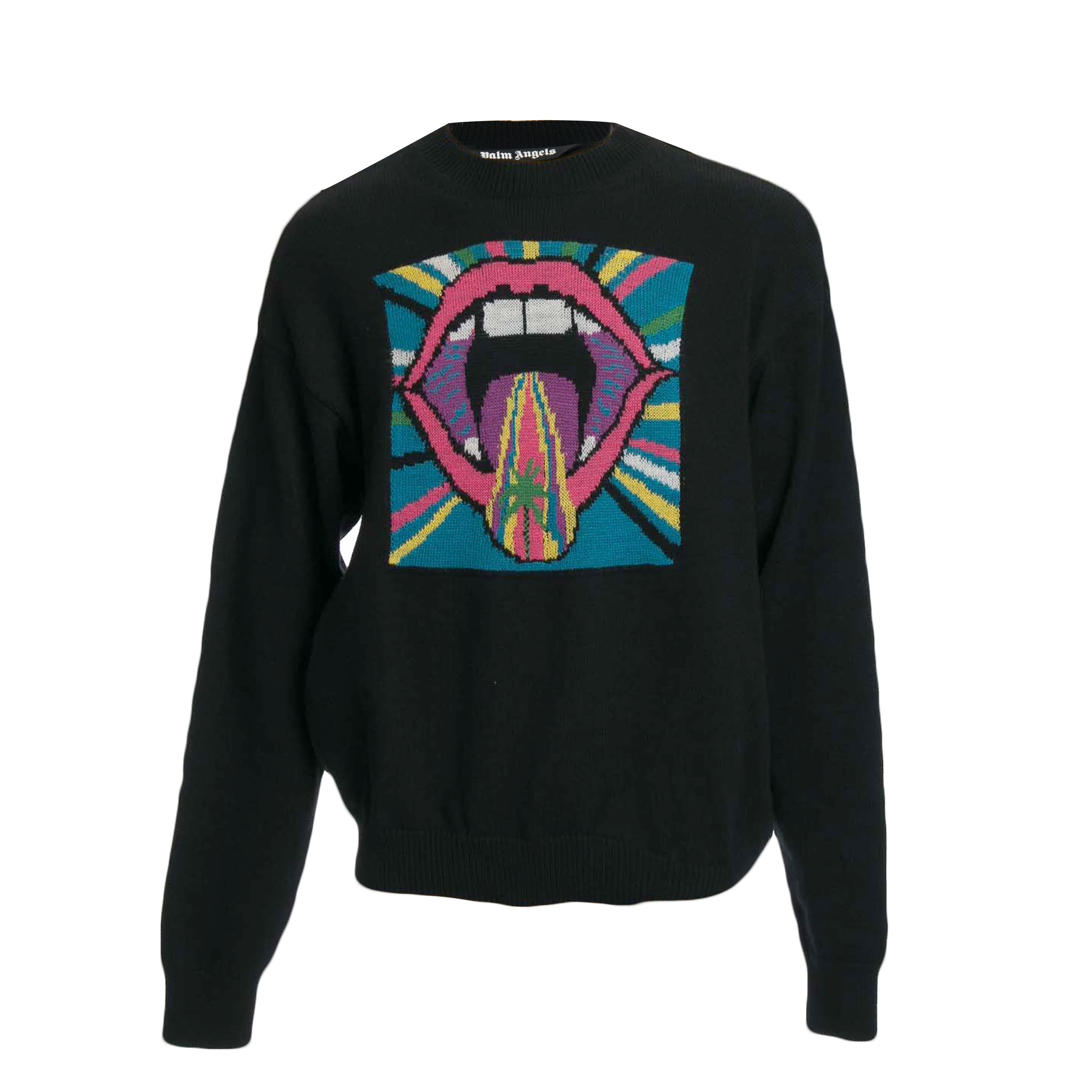 PALM ANGELS CRAZY MOUTH SWEATER - BEYMEN