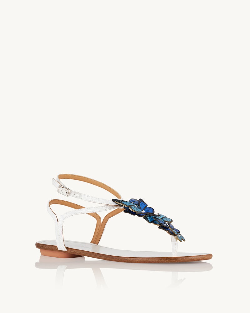 AQUAZZURA PAPILLON SANDAL FLAT - BEYMEN