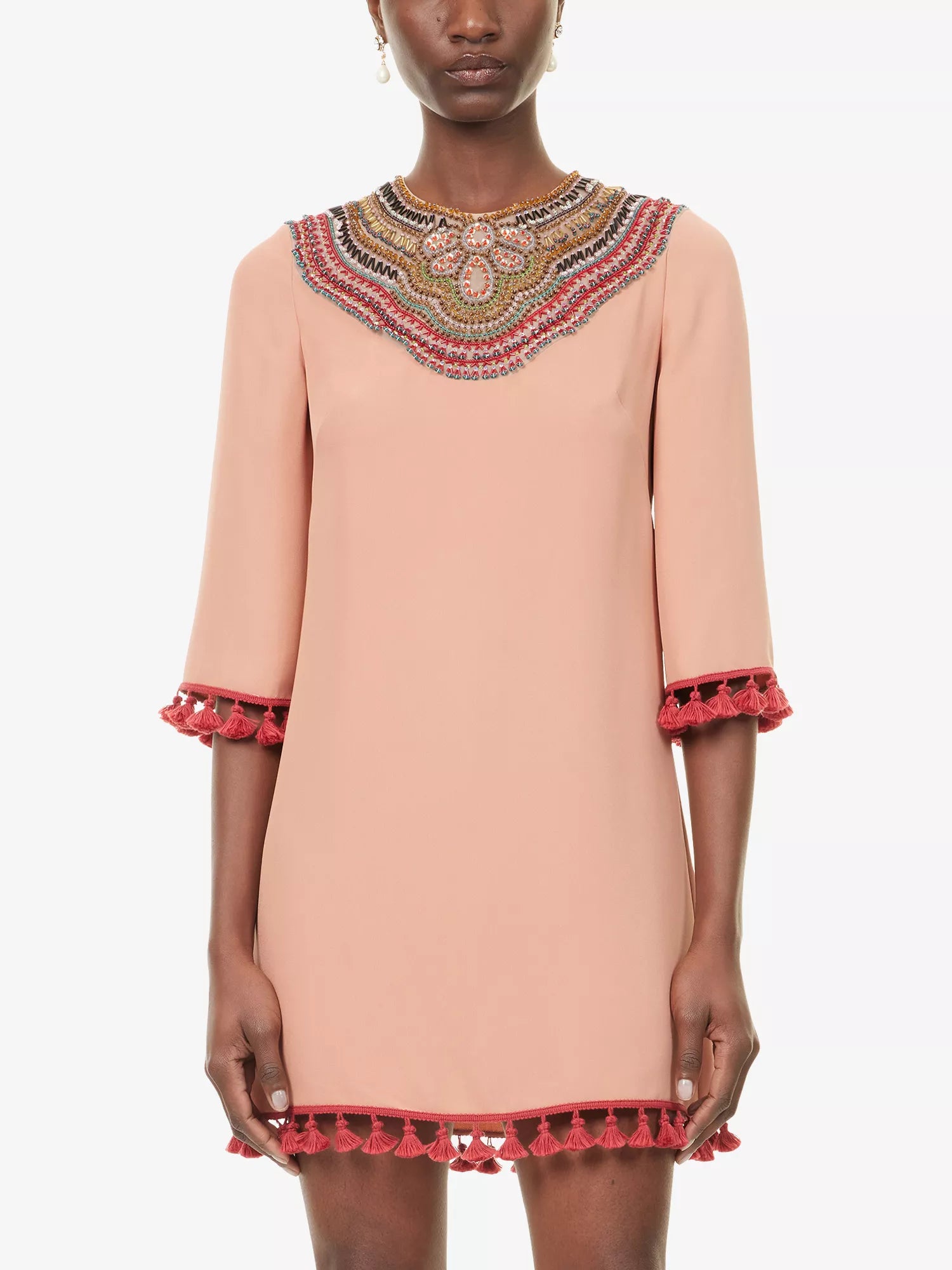 VALENTINO GARAVANI DRESS EMBROIDERED - BEYMEN