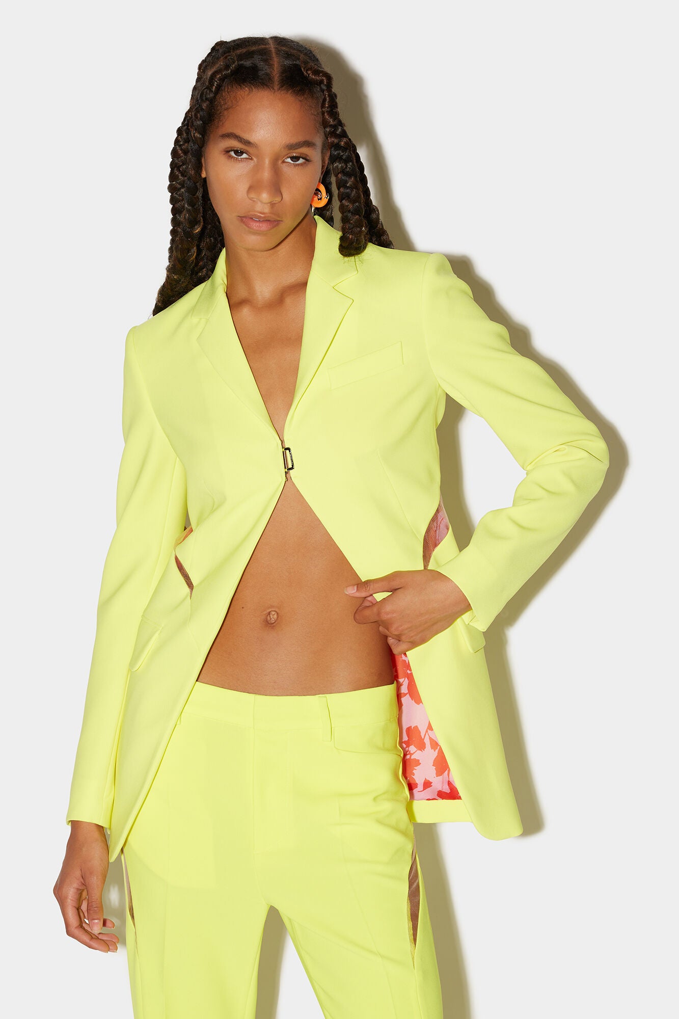 DSQUARED2 TULLE PANELLED BLAZER - BEYMEN