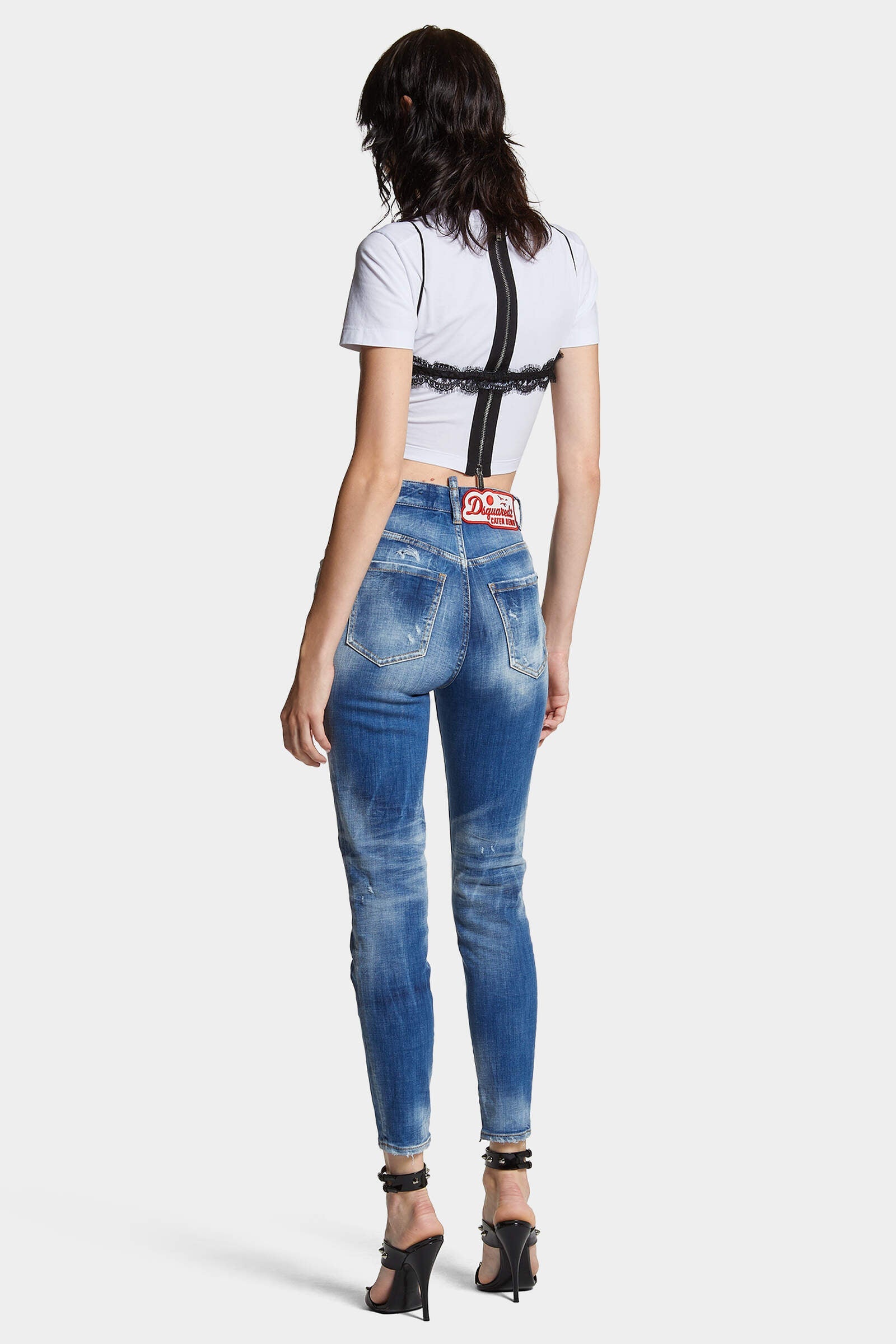 DSQUARED2 HIGH WAIST TWIGGY JEAN - BEYMEN
