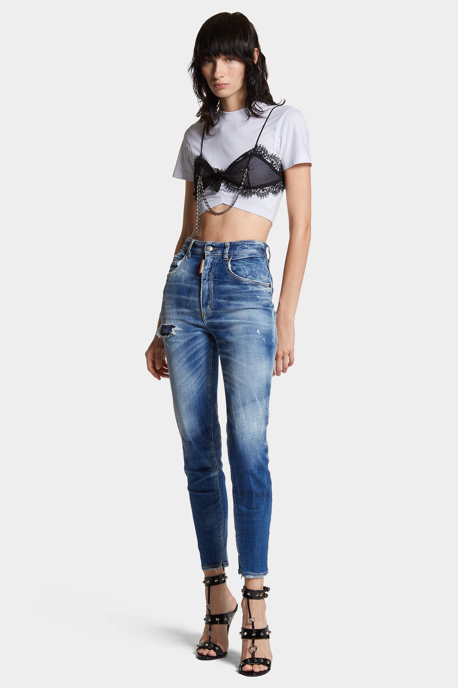 DSQUARED2 HIGH WAIST TWIGGY JEAN - BEYMEN