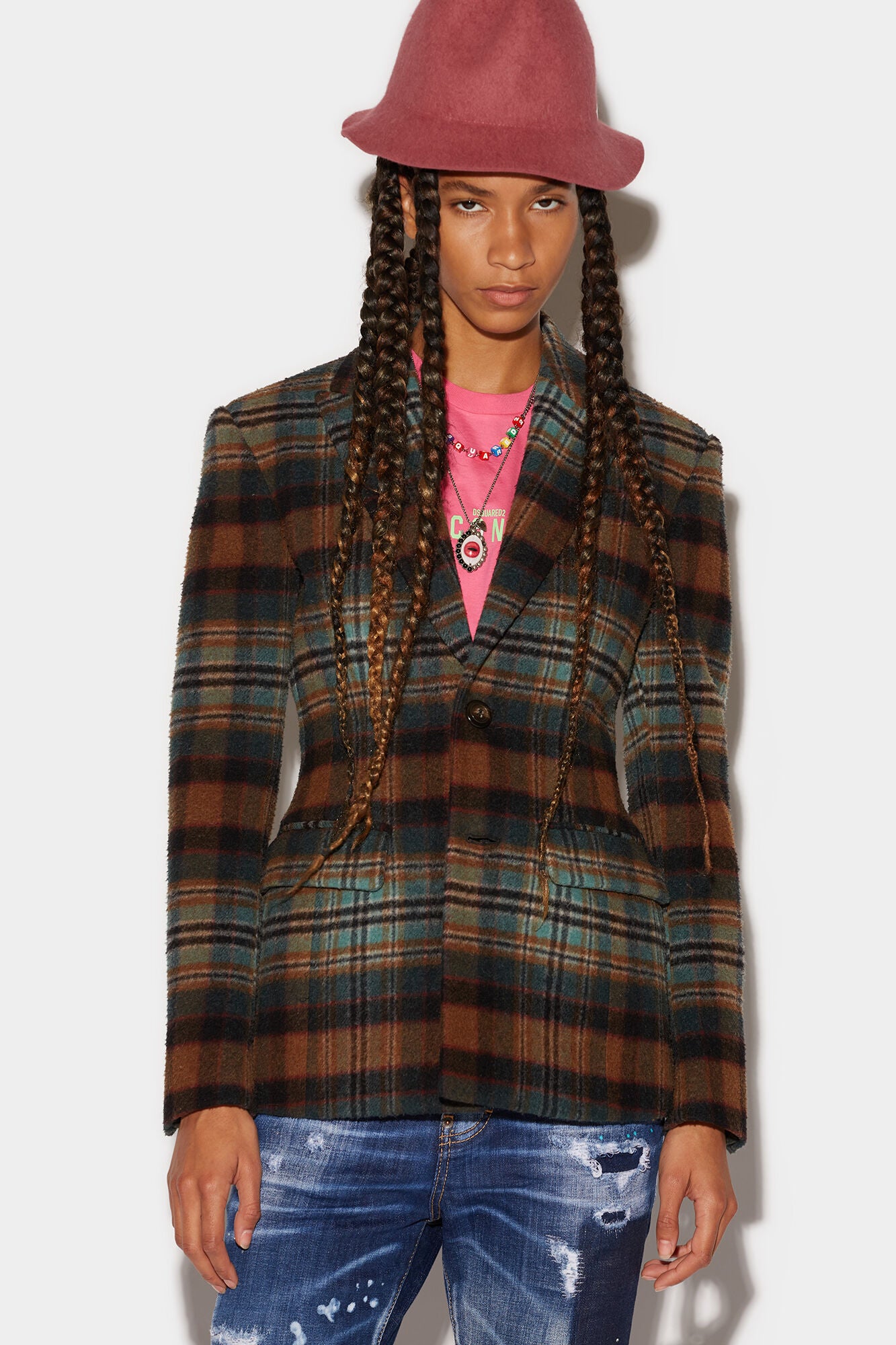 DSQUARED2 CHECKED BLAZER - BEYMEN