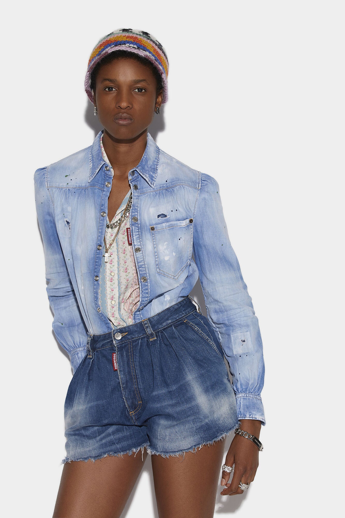 DSQUARED2 PLEATED YOKE SHIRT - BEYMEN