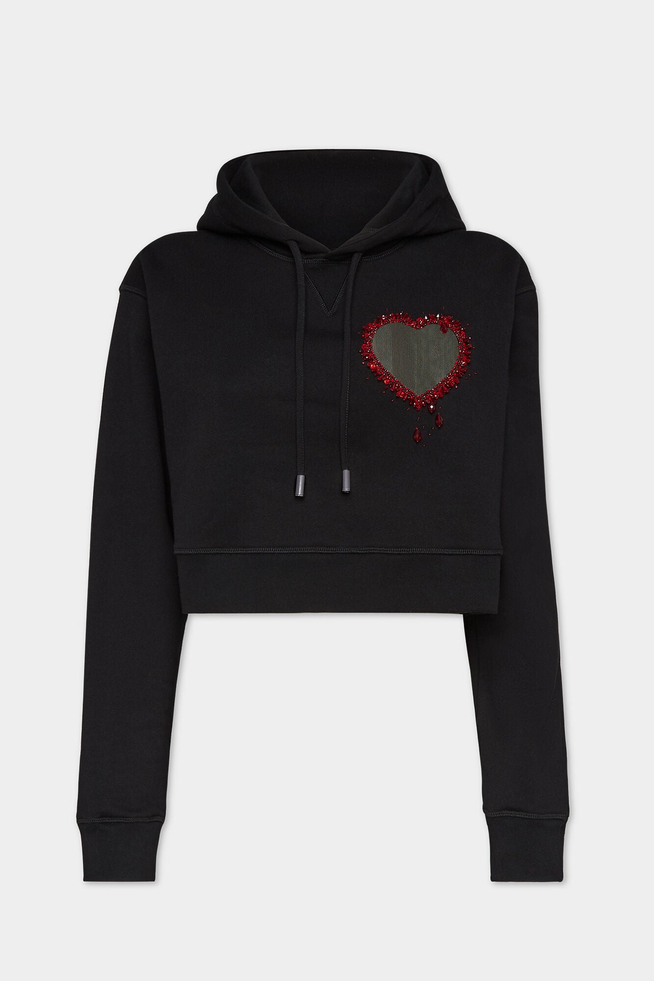DSQUARED2 CROPPED COOL FIT HOODIE - BEYMEN