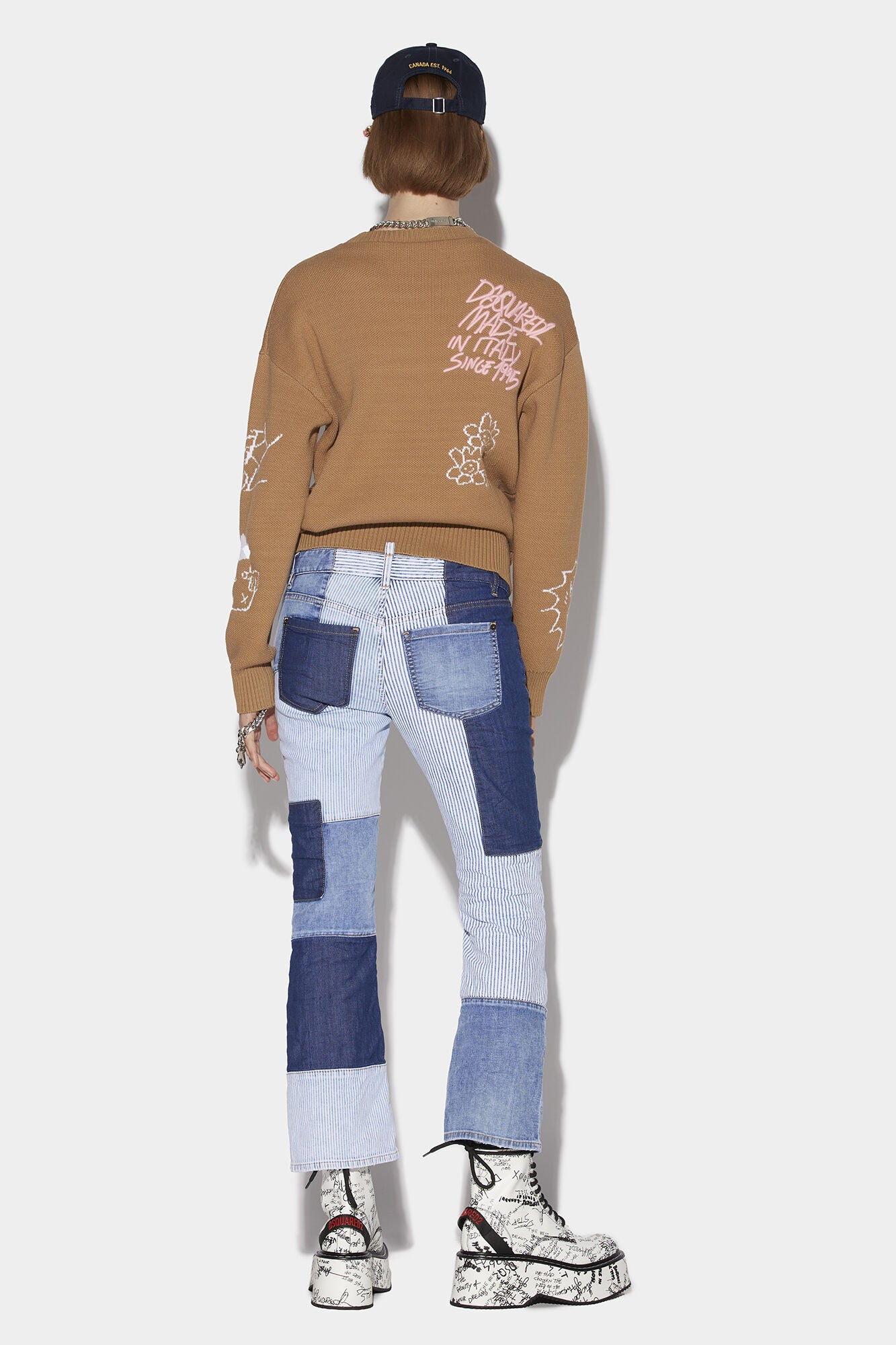 DSQUARED2 PATCHW BELL BOTTOM - BEYMEN