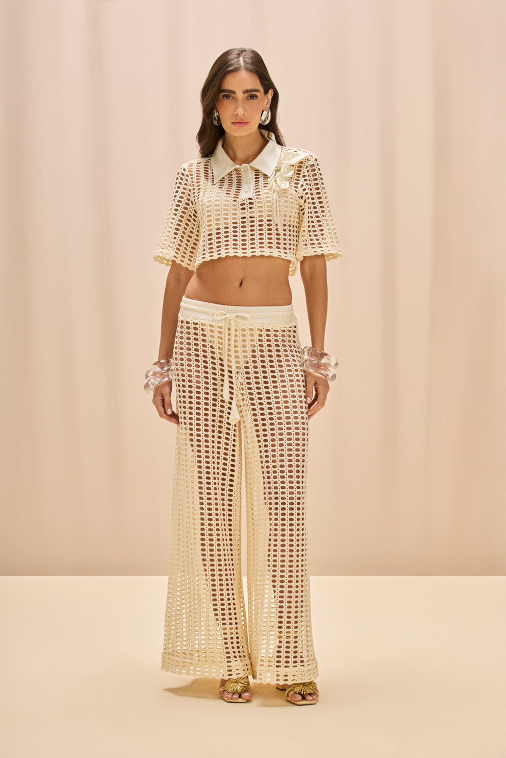 PATBO SELENE MESH PANT - BEYMEN