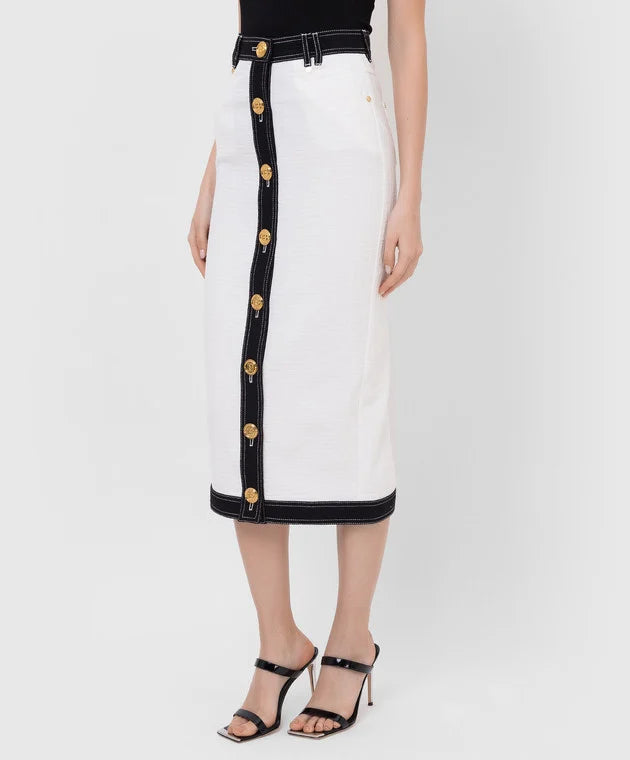 BALMAIN DENIM SKIRT - BEYMEN