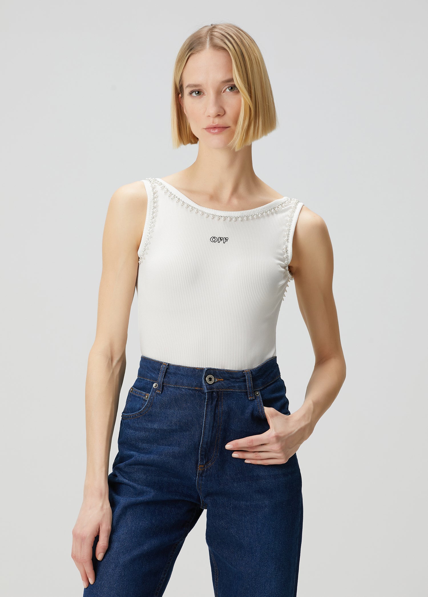 OFF-WHITE TANK TOP - BEYMEN