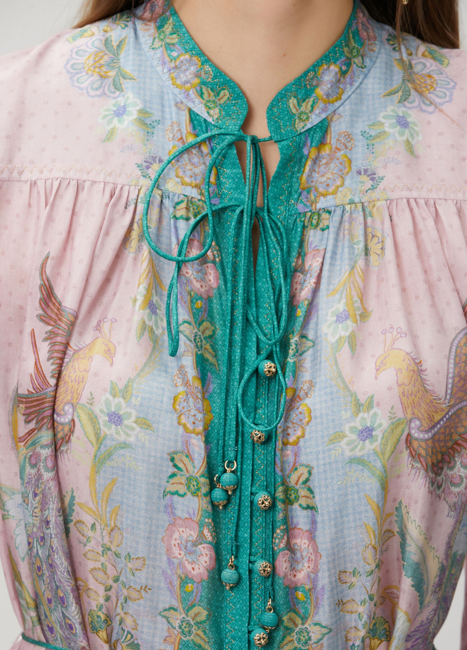 ZIMMERMAN INDRA LONG SLEEVE MAXI DRESS - BEYMEN