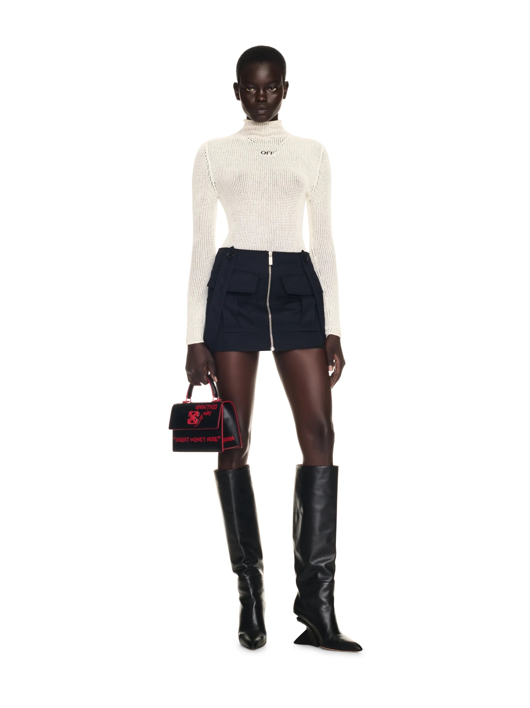 OFF-WHITE MINI SKIRT - BEYMEN