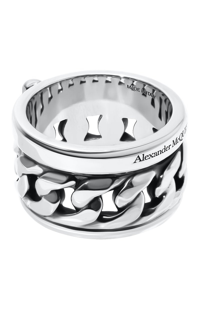 ALEXANDER MCQUEEN DYNAMIC SK.BAND RING