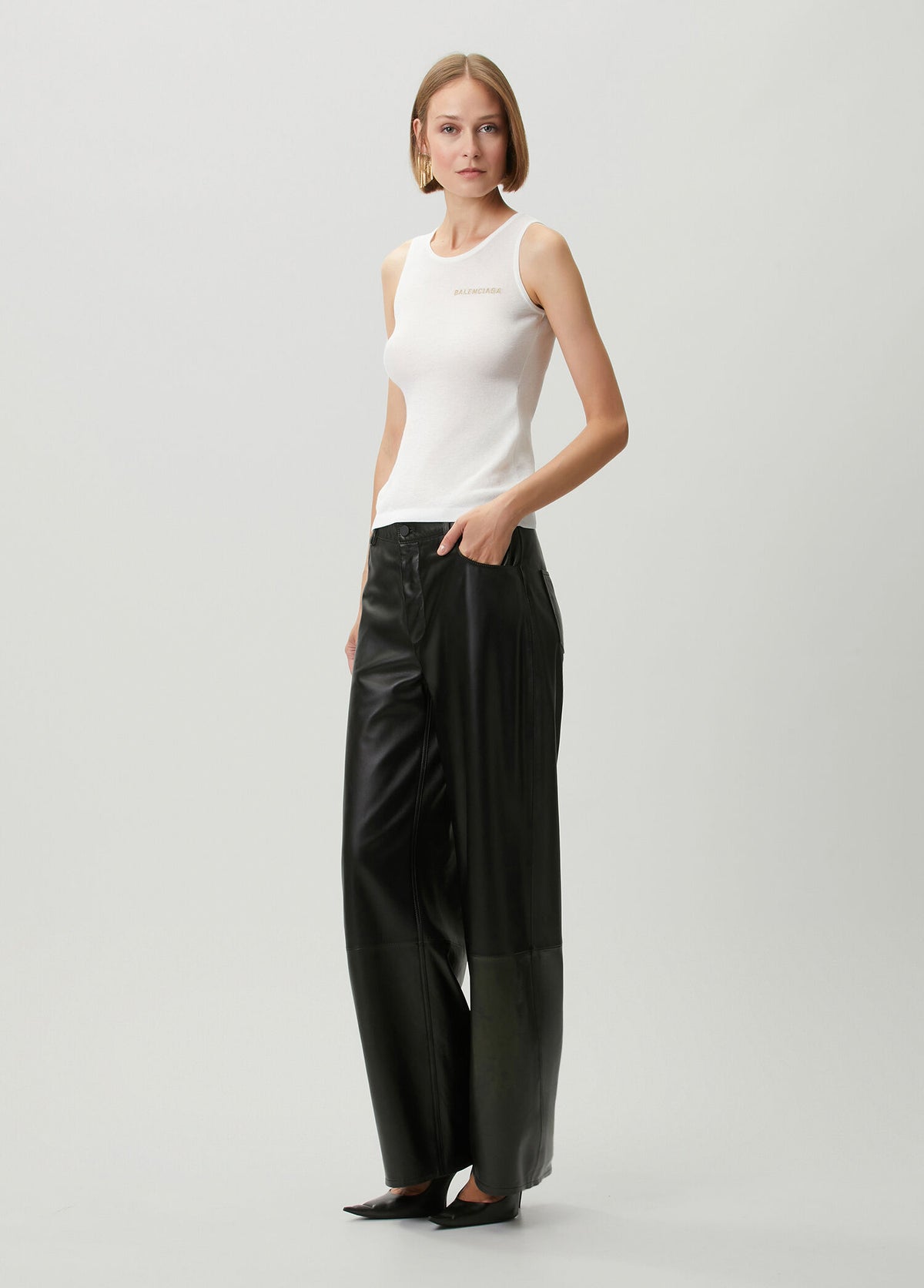 BALENCIAGA CROPPED TANK TOP - BEYMEN