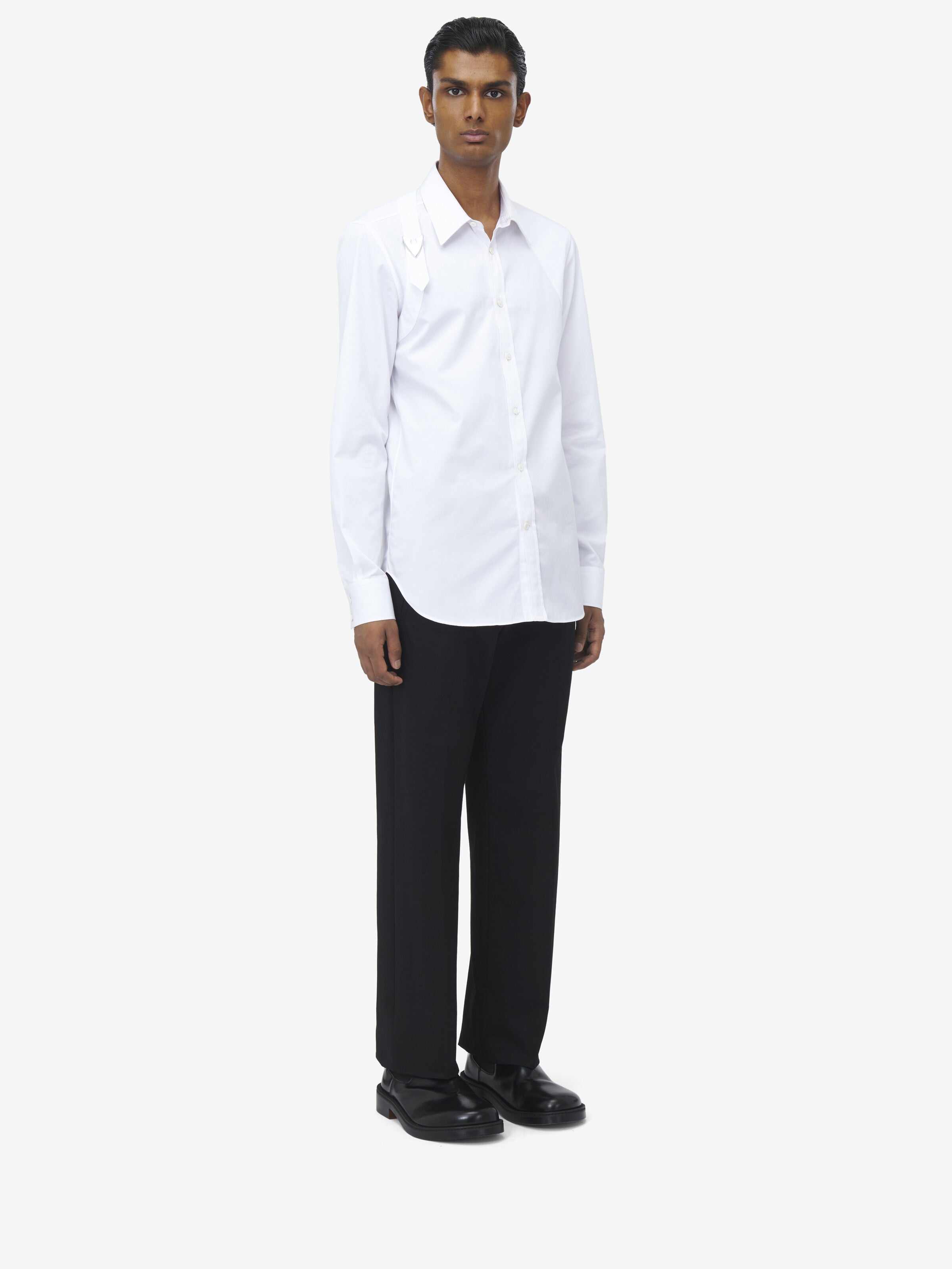ALEXANDER MCQUEEN BUCKLE HRNS SHIRT - BEYMEN