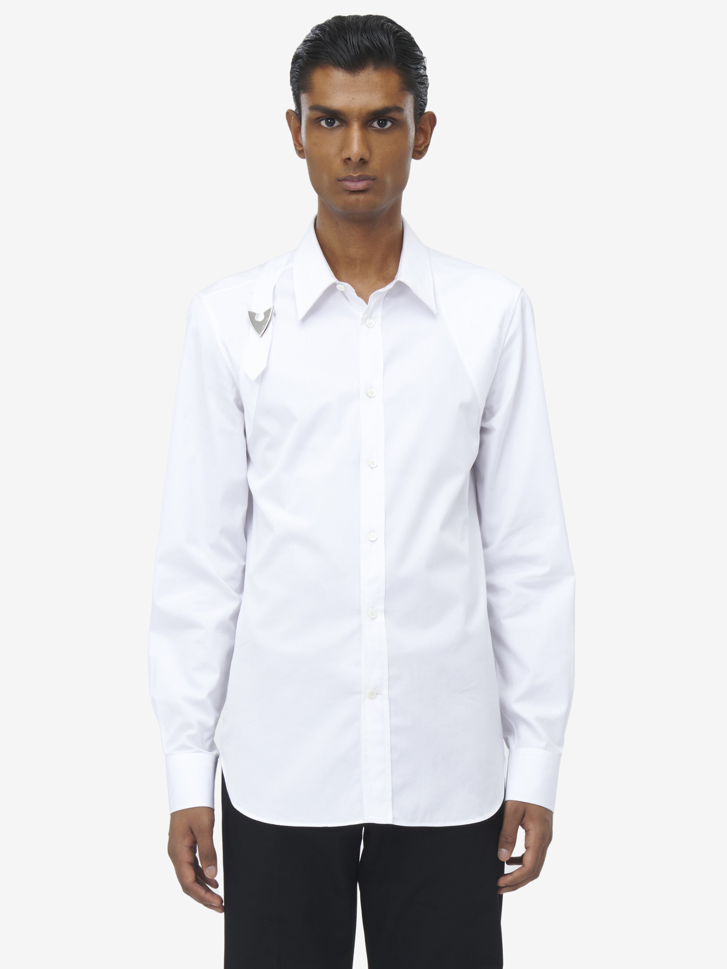 ALEXANDER MCQUEEN BUCKLE HRNS SHIRT - BEYMEN