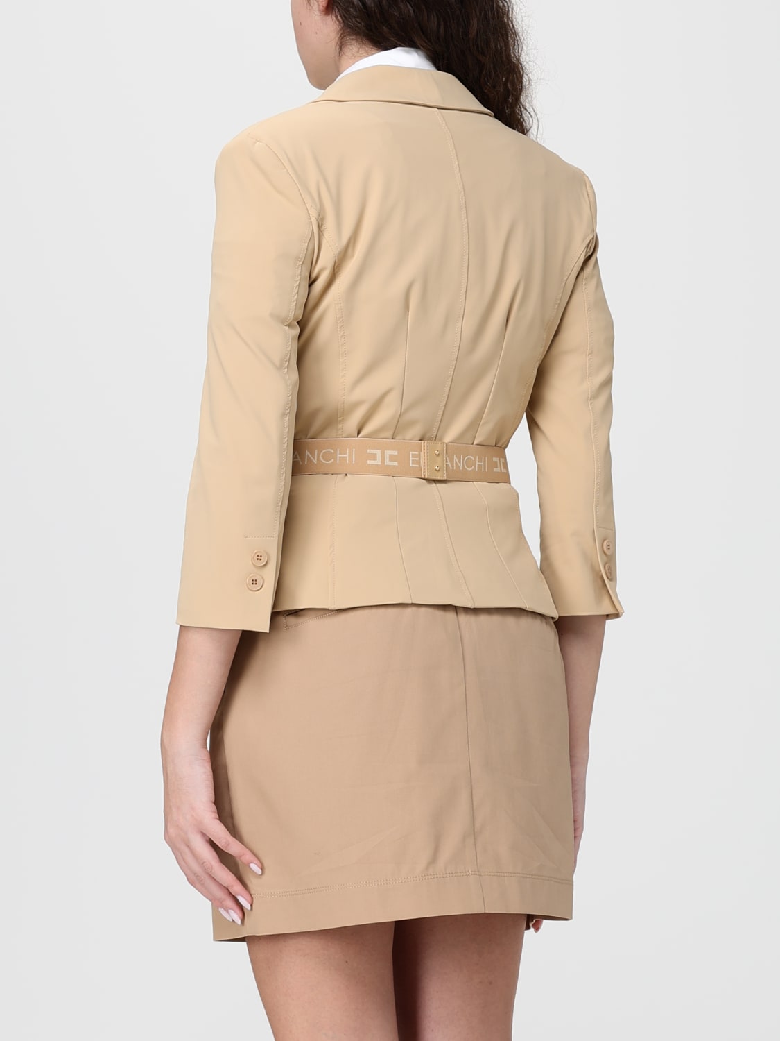 ELISABETTA FRANCHI GIACCA CON CINTURA - BEYMEN