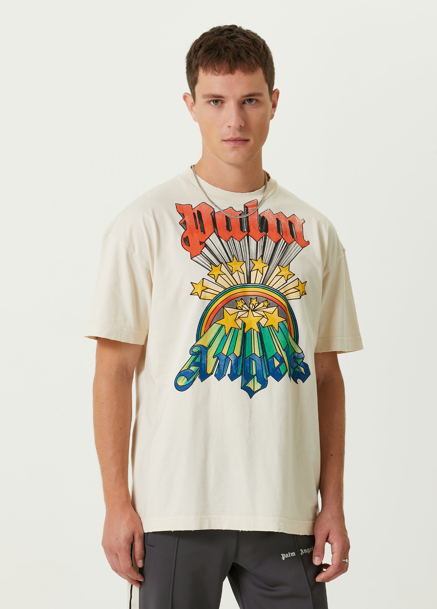 PALM ANGELS RAINBOW T-SHIRT - BEYMEN