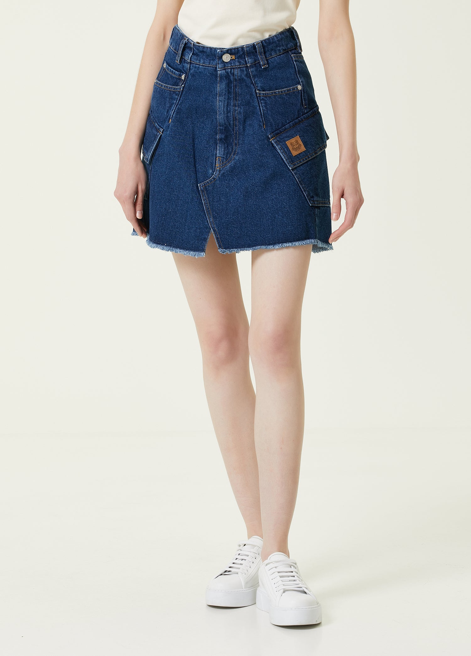 KENZO DENIM SHORT SKIRT - BEYMEN