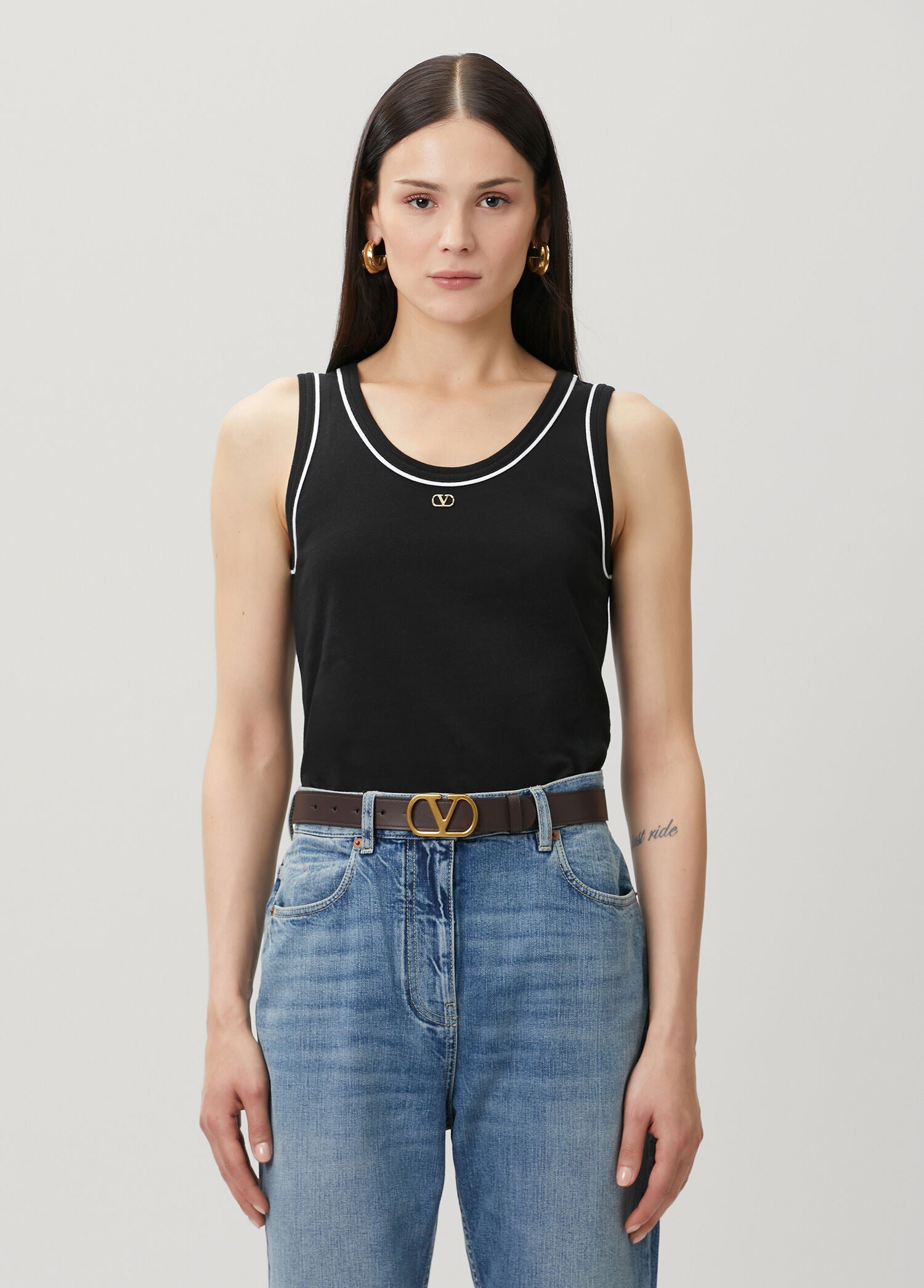 VALENTINO GARAVANI JERSEY TOP - BEYMEN
