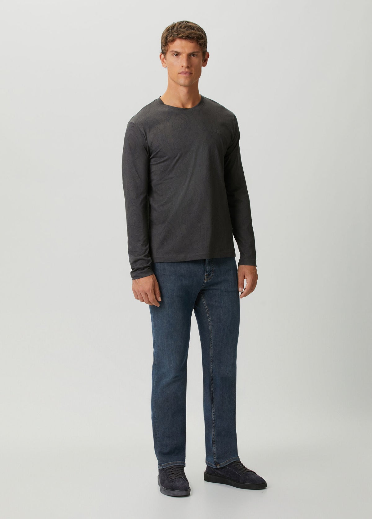 ETRO C-NECK ROMA L/S T-SHIRT - BEYMEN