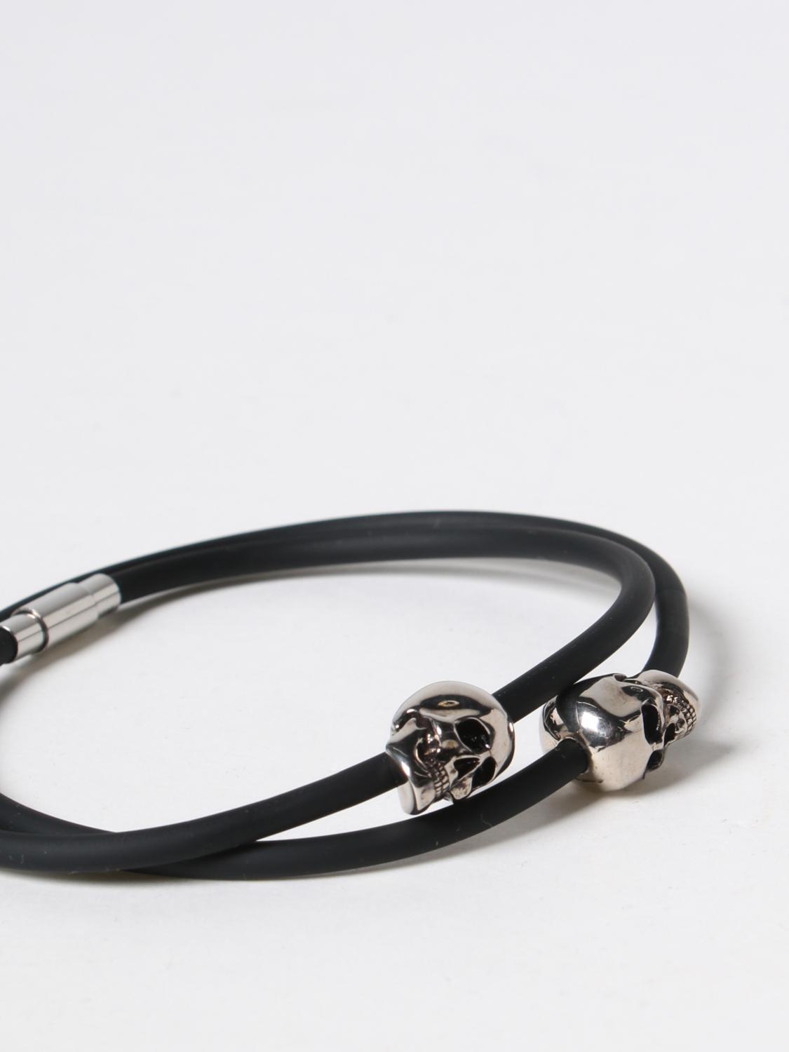 ALEXANDER MCQUEEN DOUBLE WRAP SKULL BRACELET - BEYMEN