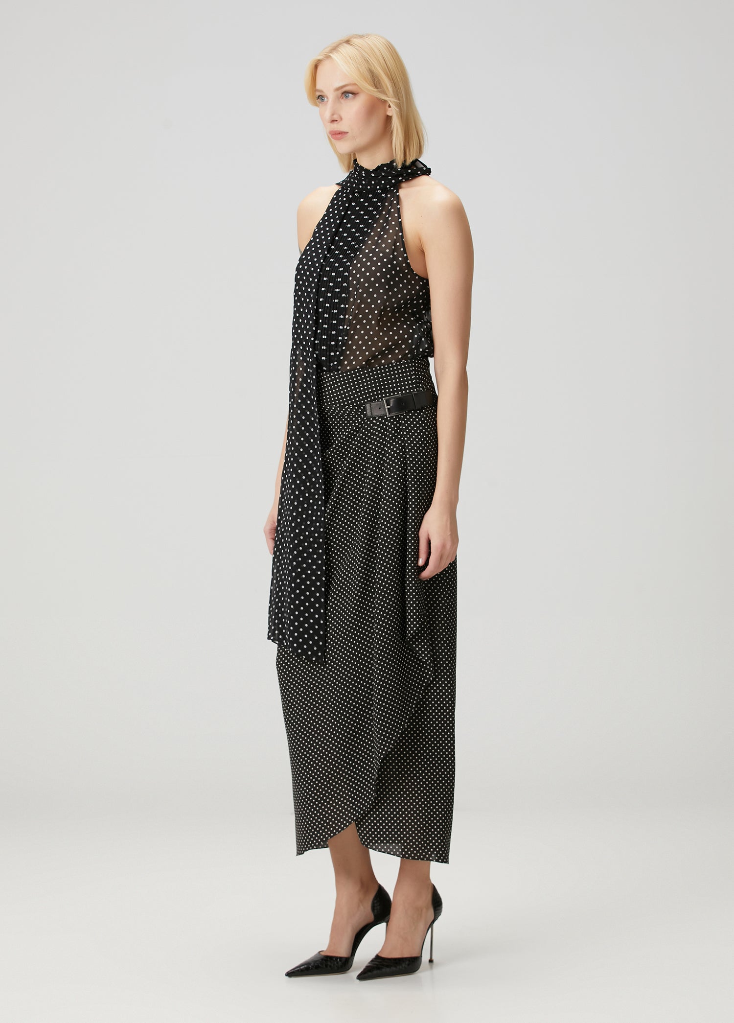 TOM FORD HALTERNECK LAVALLIERE TOP - BEYMEN